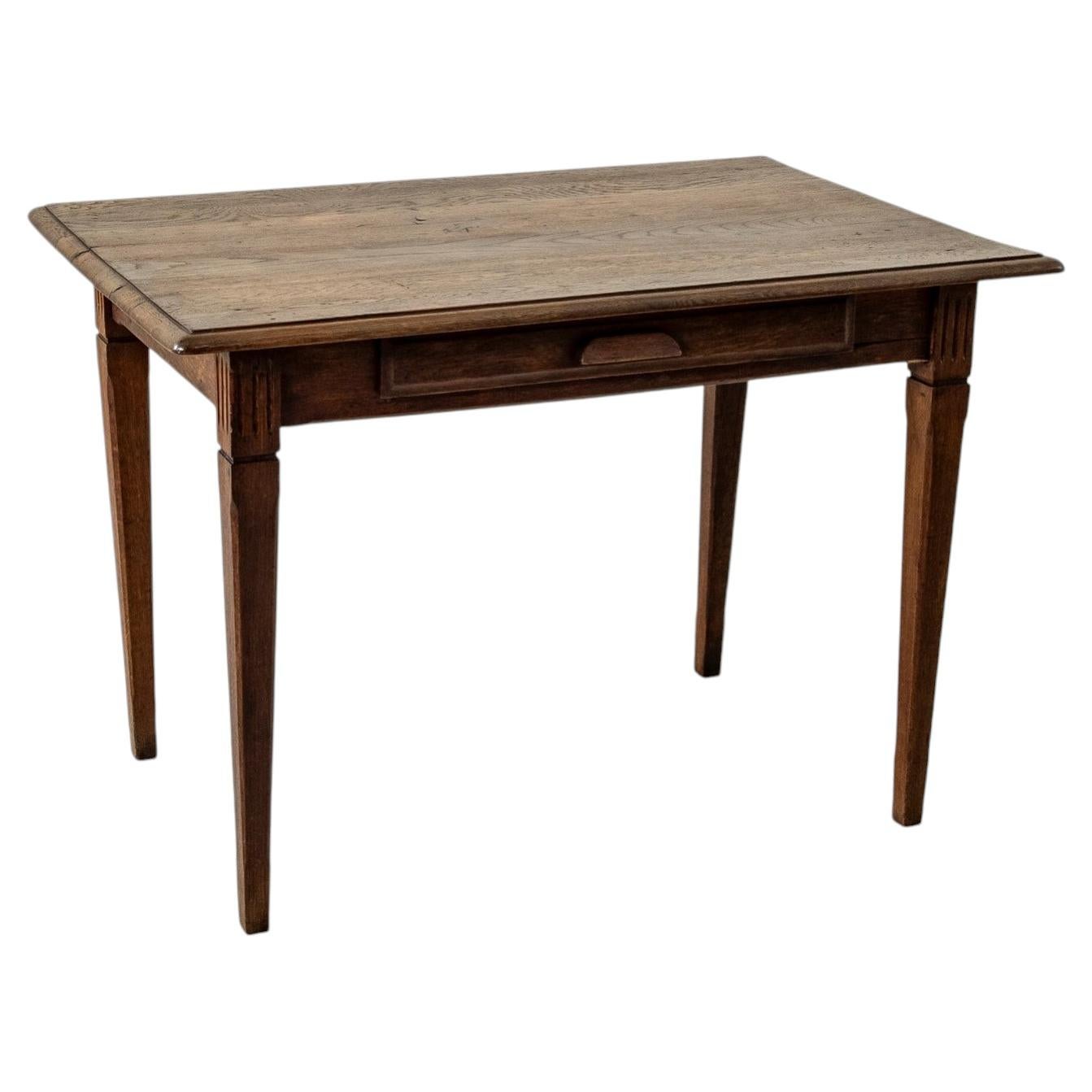 Early 20th Century French Oak Desk, Writing Table, Breakfast Table, Game Table