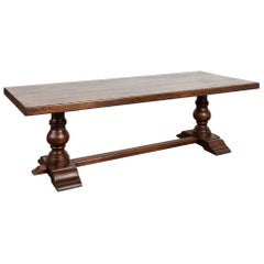 Early 20th Century French Oak Dining Table