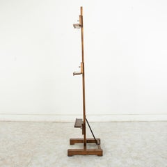 Early 20th Century French Oak Floor Easel for Two Paintings