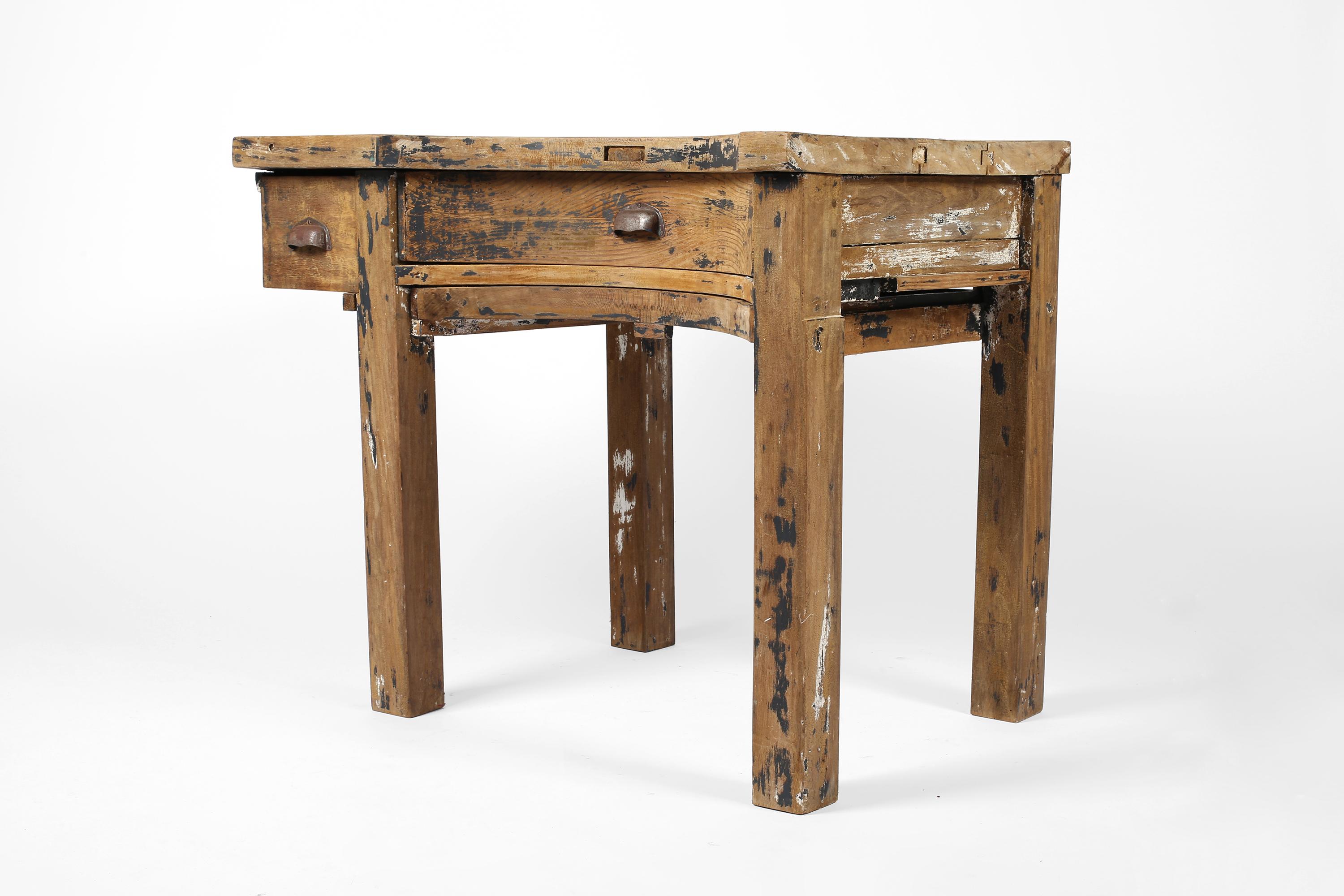 Mesa de joyero francesa de roble de principios del siglo XX en venta 11