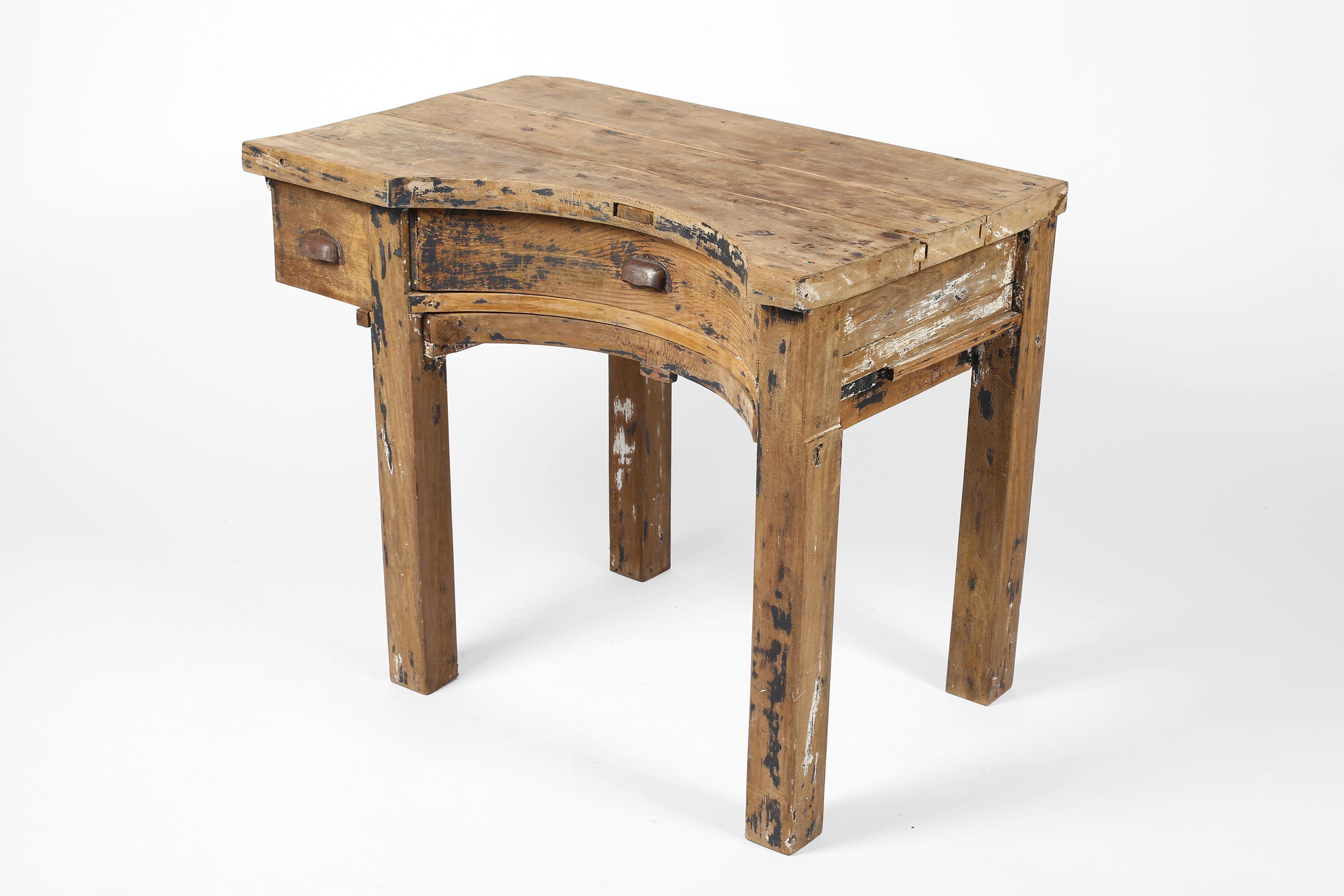 Mesa de joyero francesa de roble de principios del siglo XX en venta 12