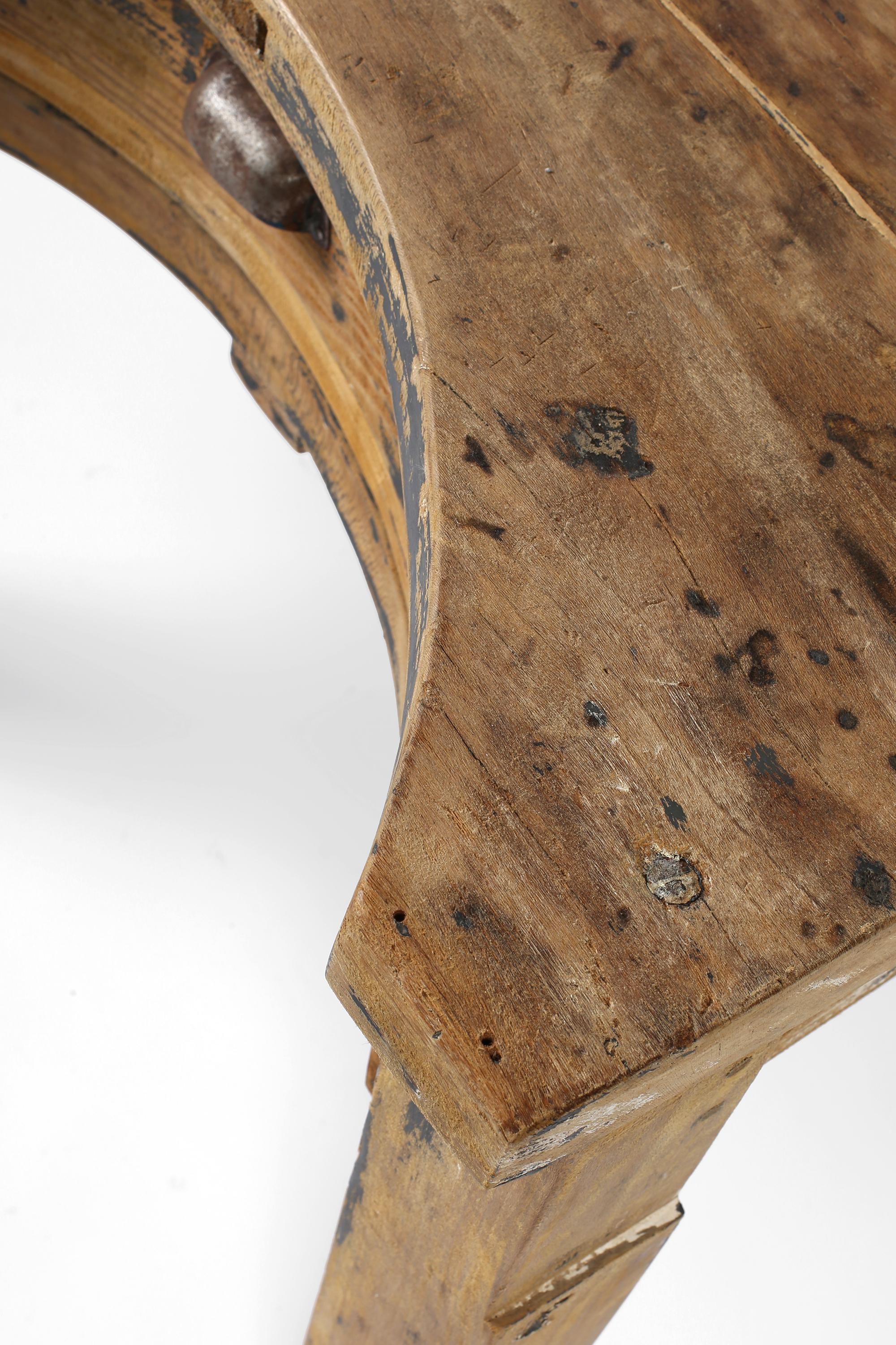 Mesa de joyero francesa de roble de principios del siglo XX en venta 2