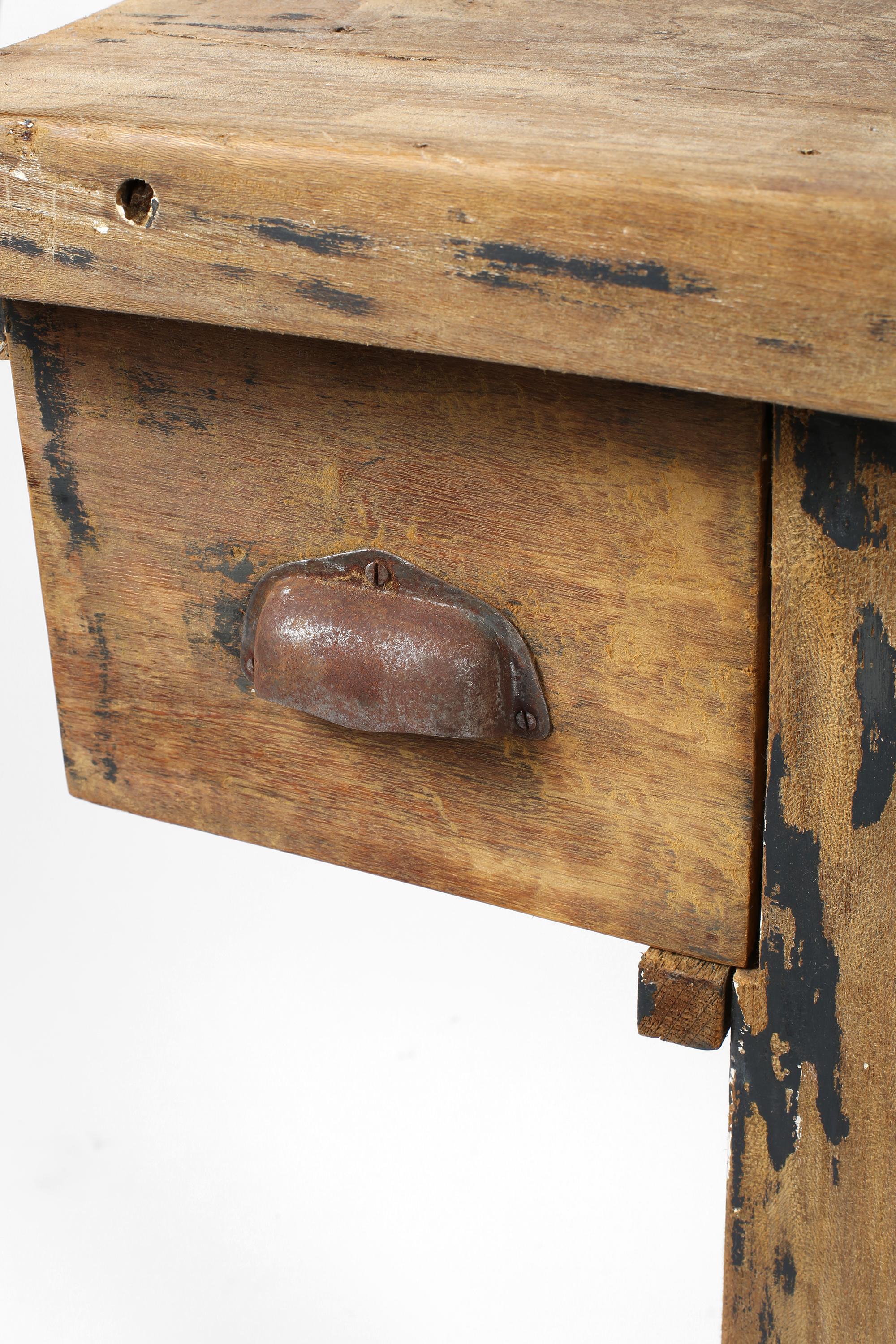 Mesa de joyero francesa de roble de principios del siglo XX en venta 4