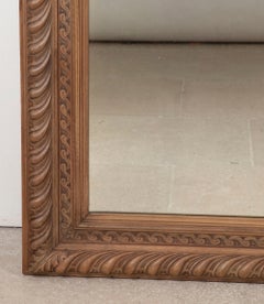 Early 20th Century French Oak Mirror