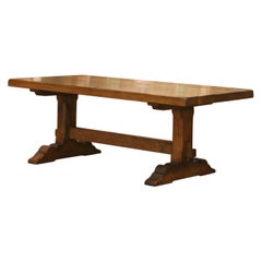 Early 20th Century French Oak Monastery Refectory Dining Table