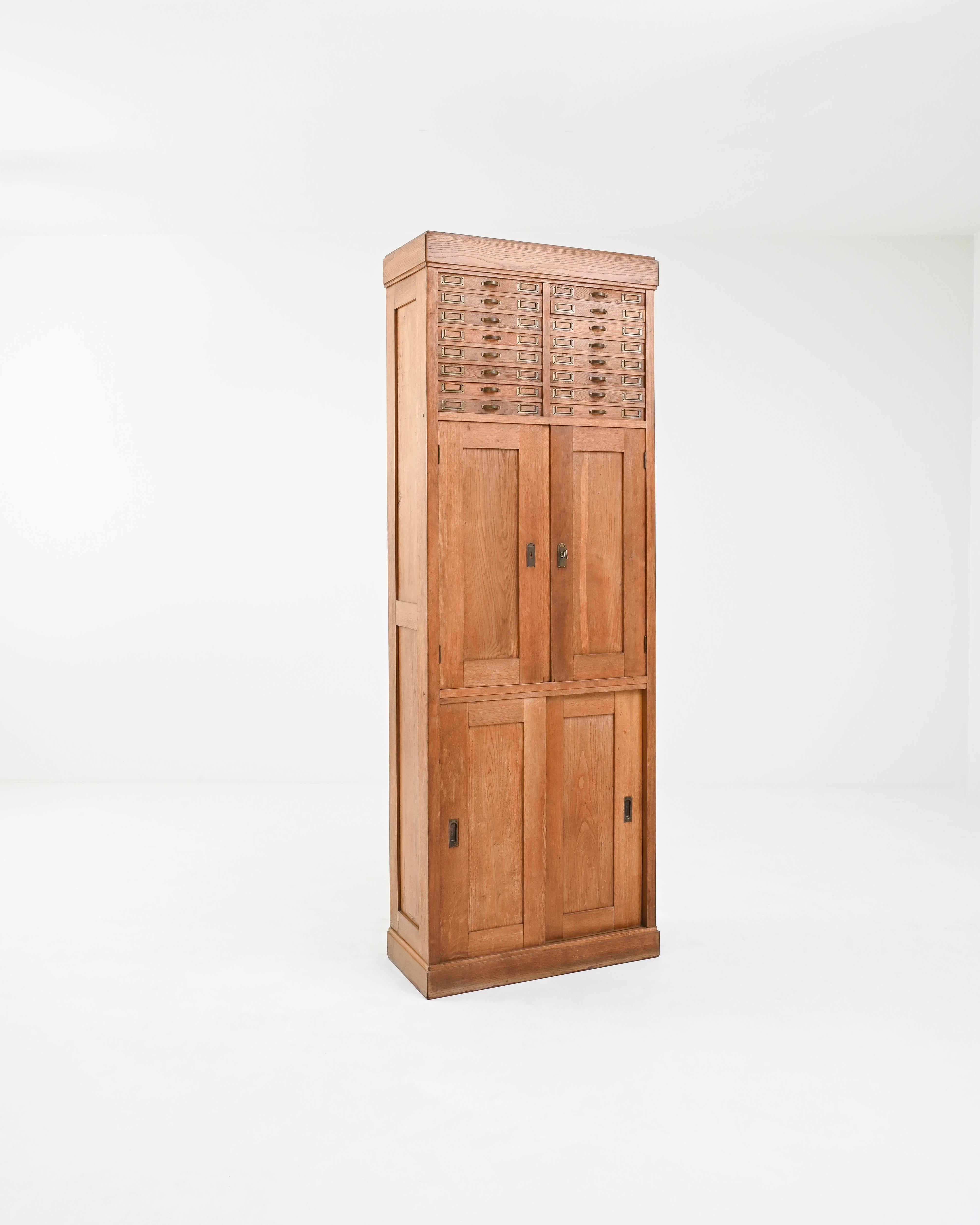 Early 20th Century French Oak Office Cabinet 3