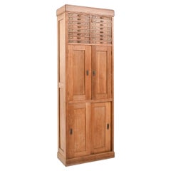 Early 20th Century French Oak Office Cabinet