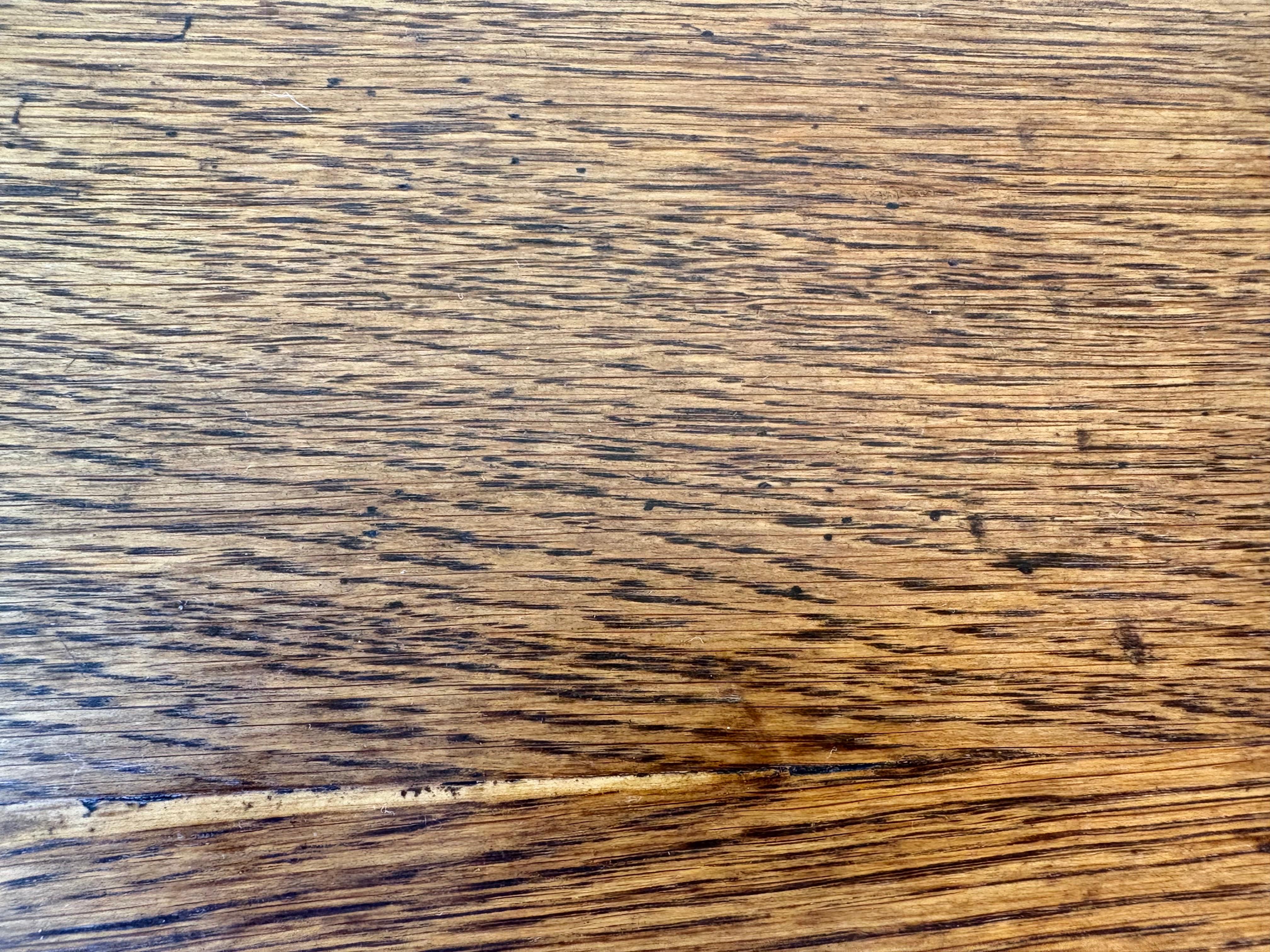 Early 20th Century French Oak Refectory Dining Table For Sale 7