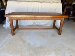 Table de réfectoire en chêne français du début du 20e siècle