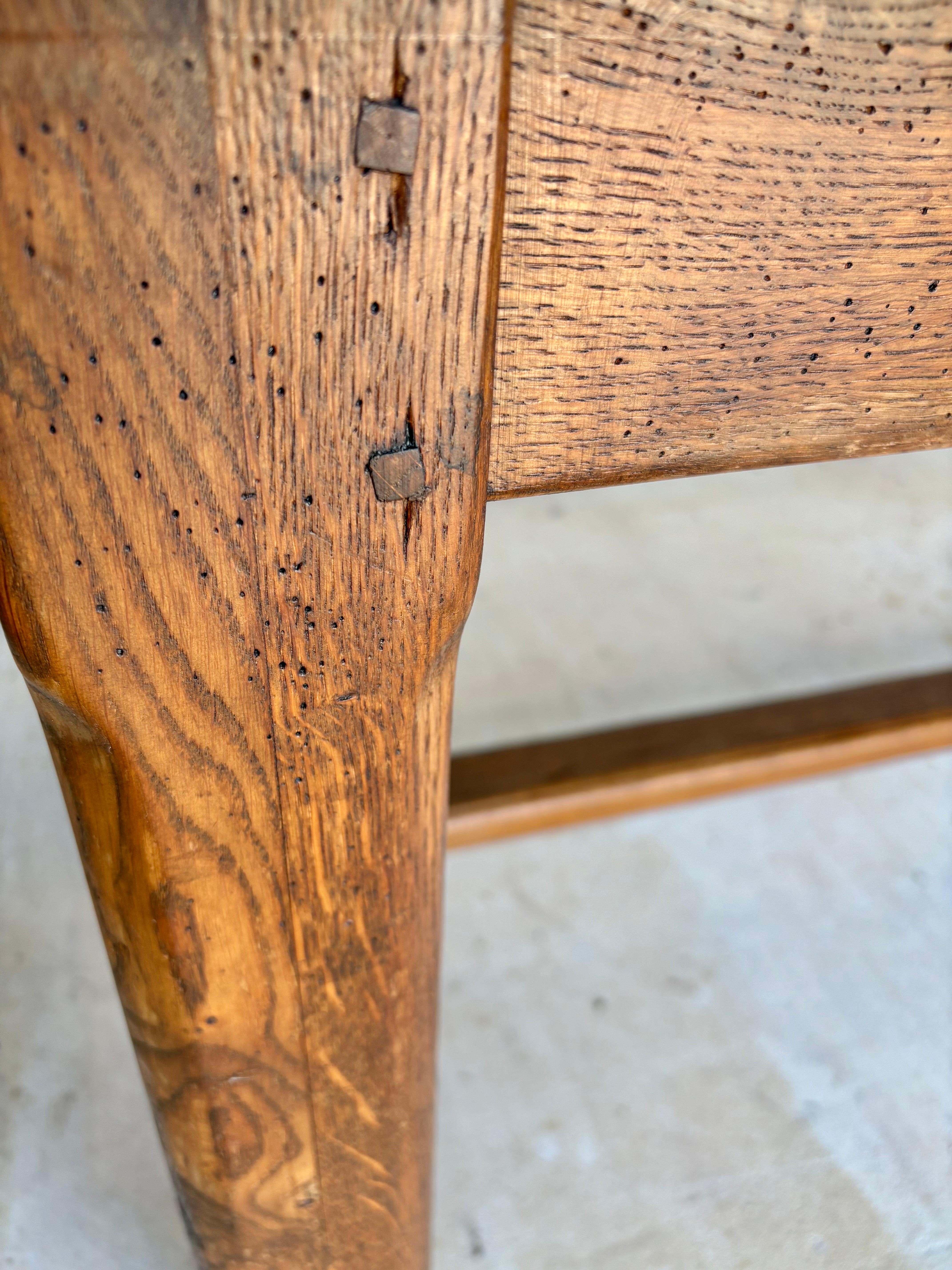 Early 20th Century French Oak Refectory Dining Table For Sale 2