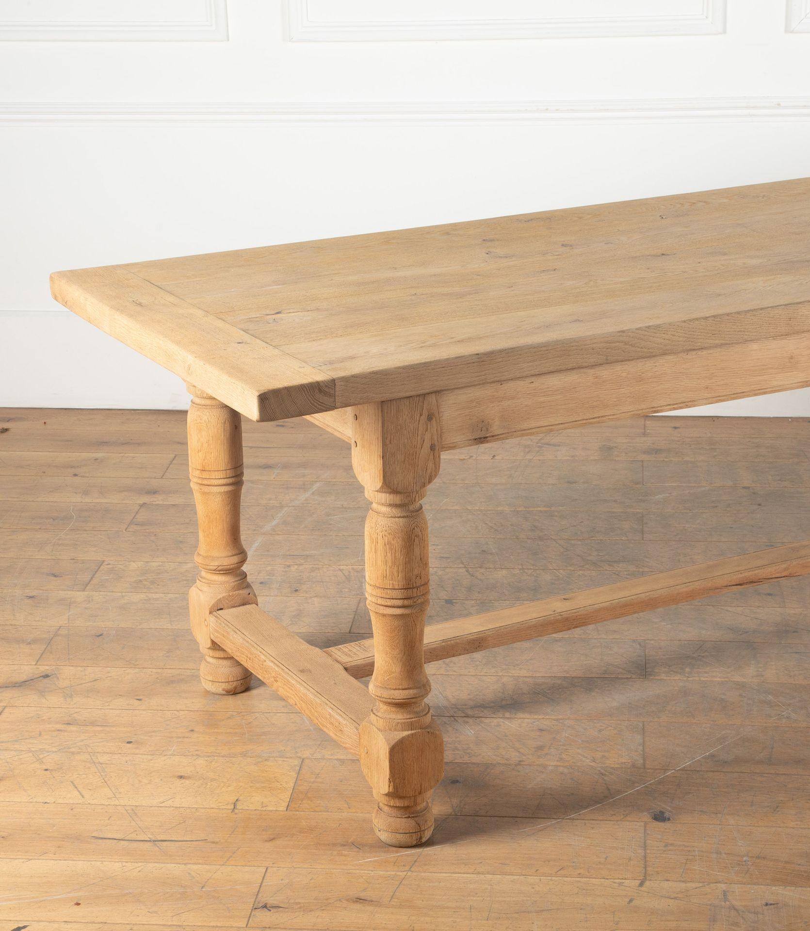 Mid-20th Century Early 20th Century French Oak Refectory Table For Sale