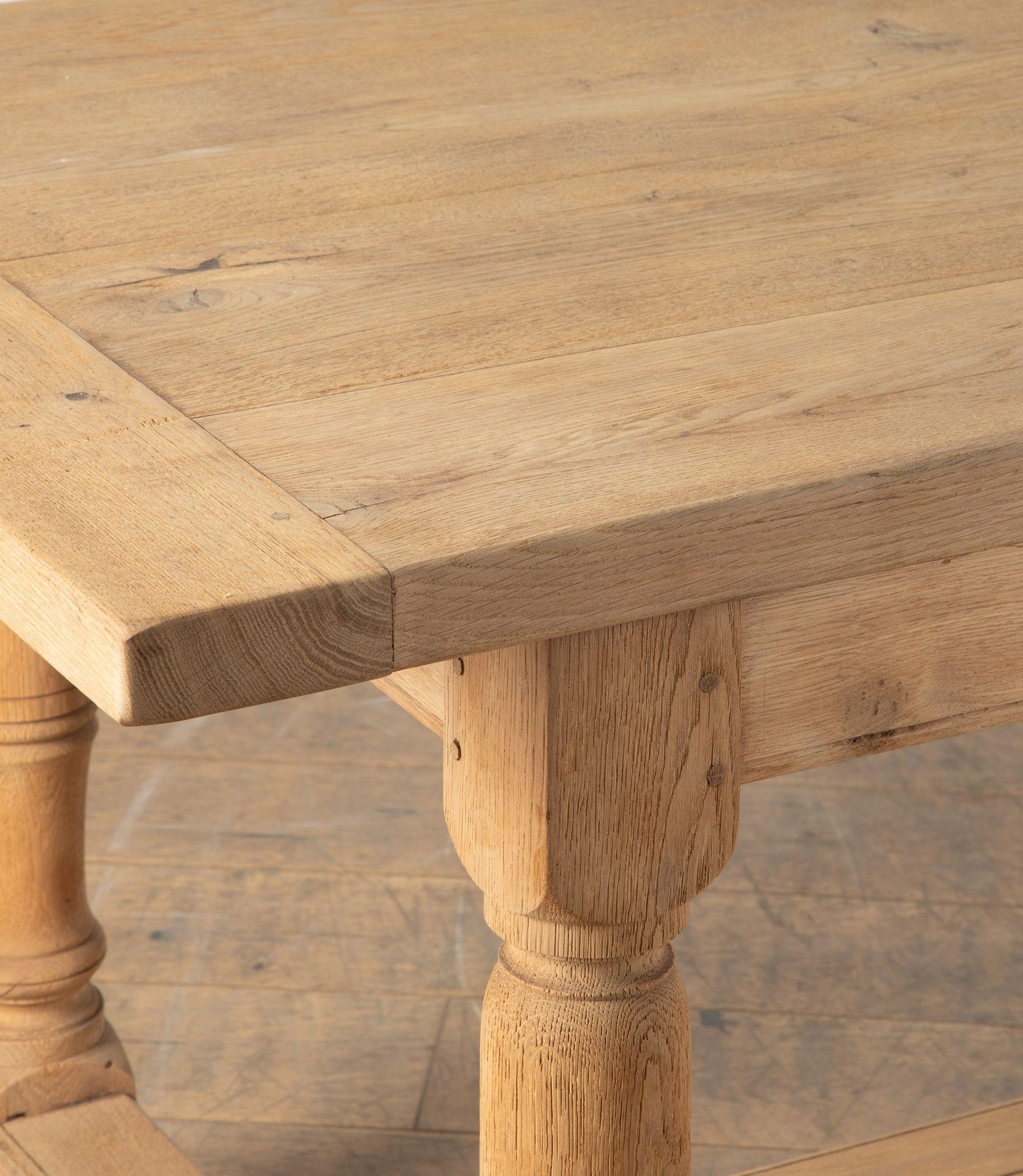 Early 20th Century French Oak Refectory Table For Sale 2