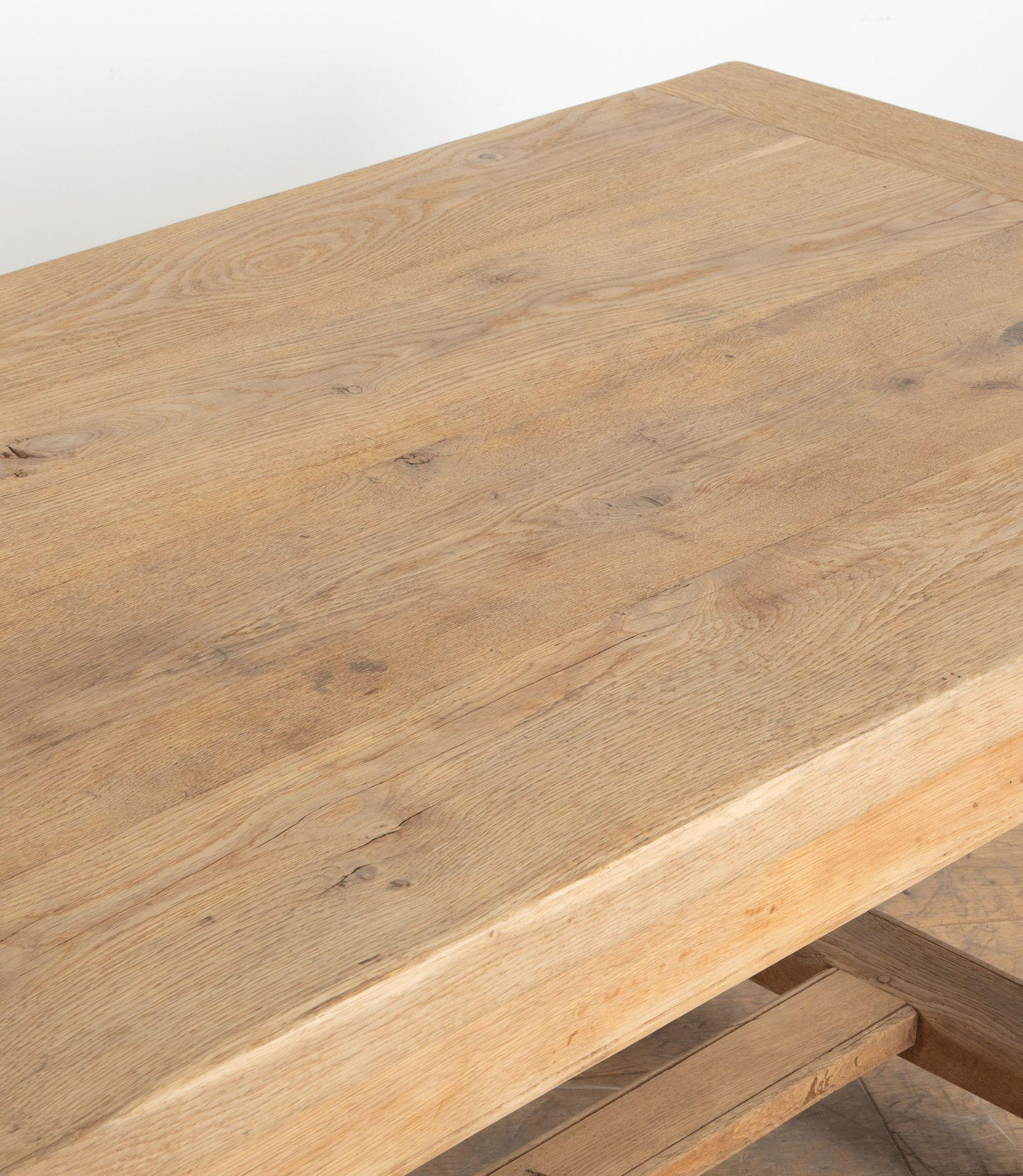 Early 20th Century French Oak Refectory Table For Sale 3
