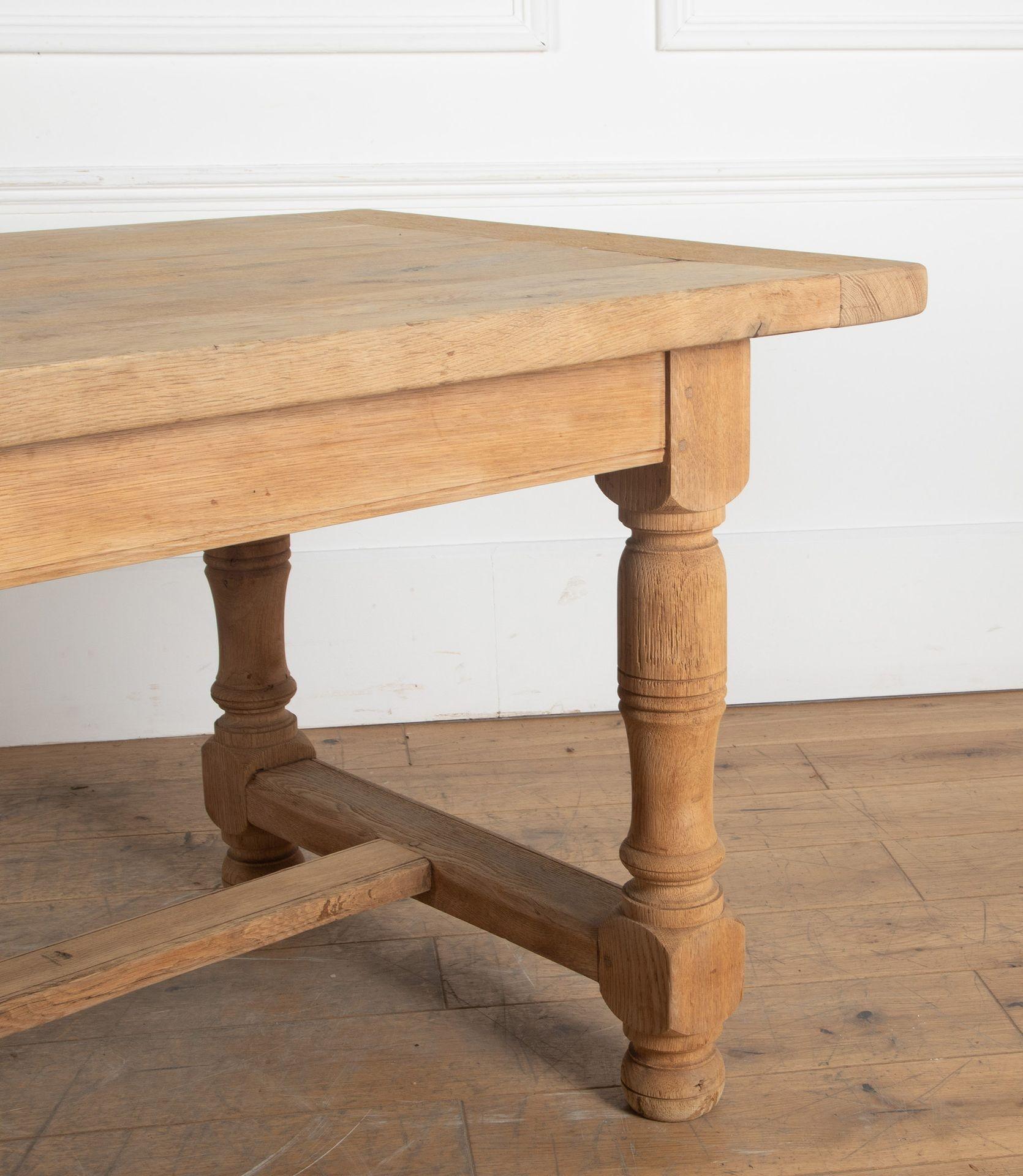 Early 20th Century French Oak Refectory Table For Sale 4