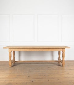 Table de réfectoire en Oak français du début du 20e siècle