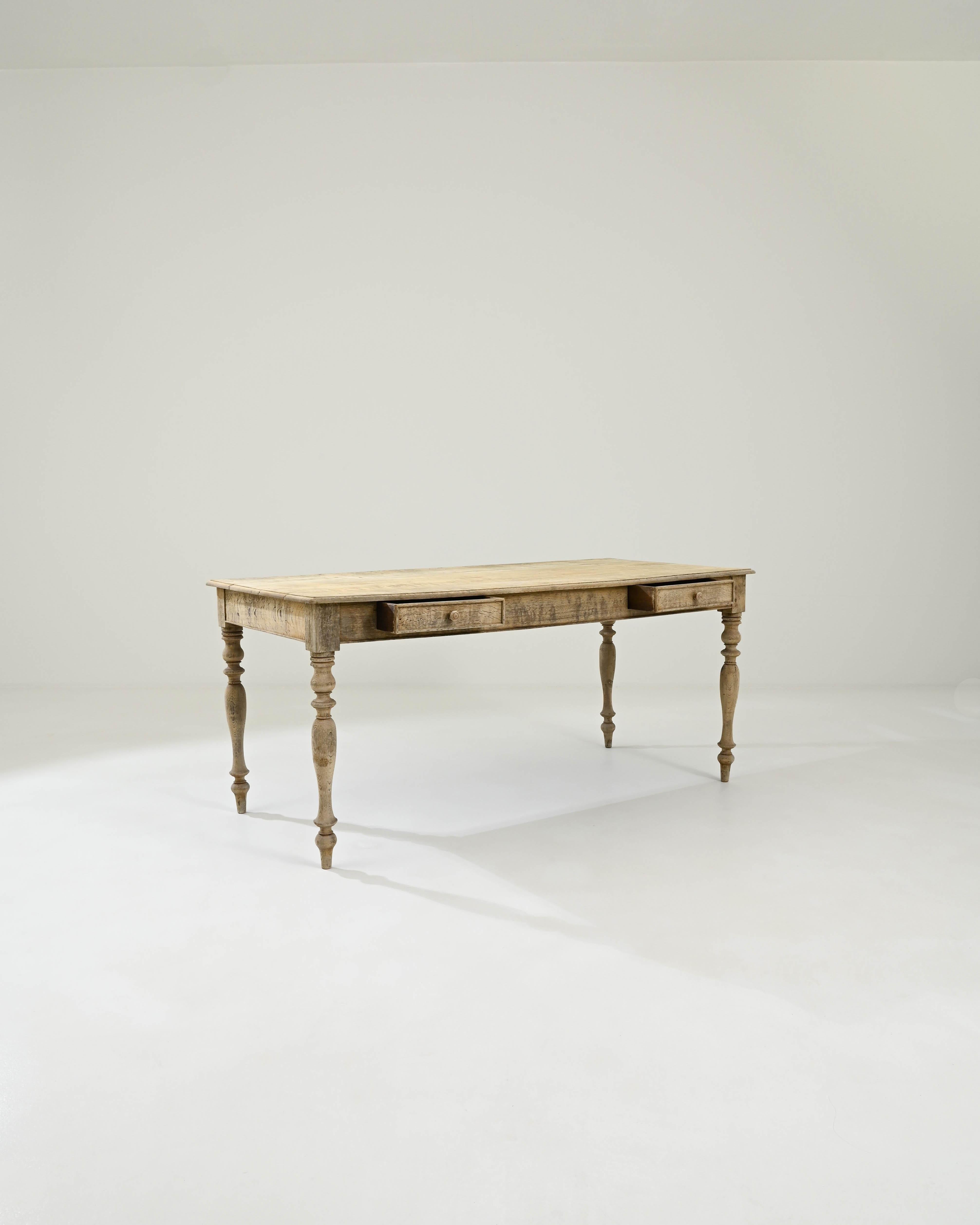 Early 20th Century French Oak Table 2
