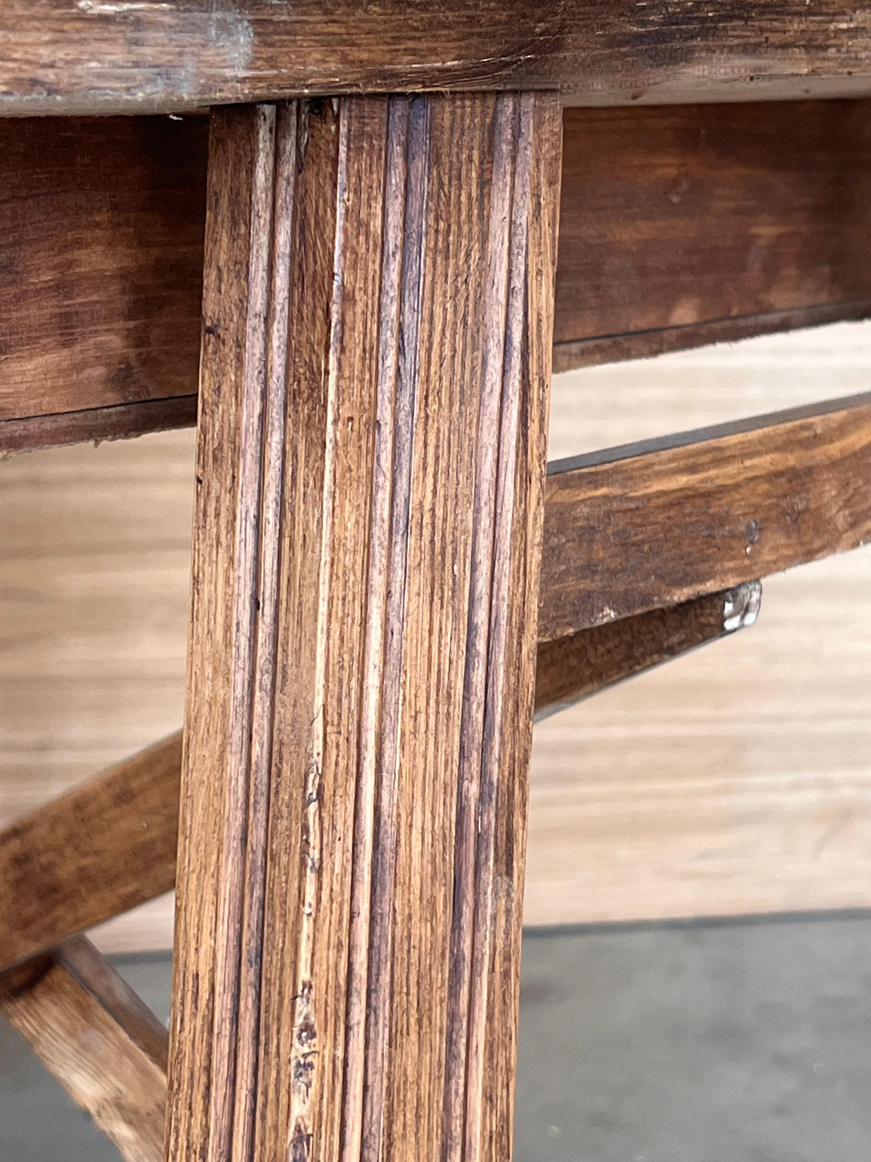 Table de travail française du début du 20e siècle avec un tiroir, années 1920 en vente 9