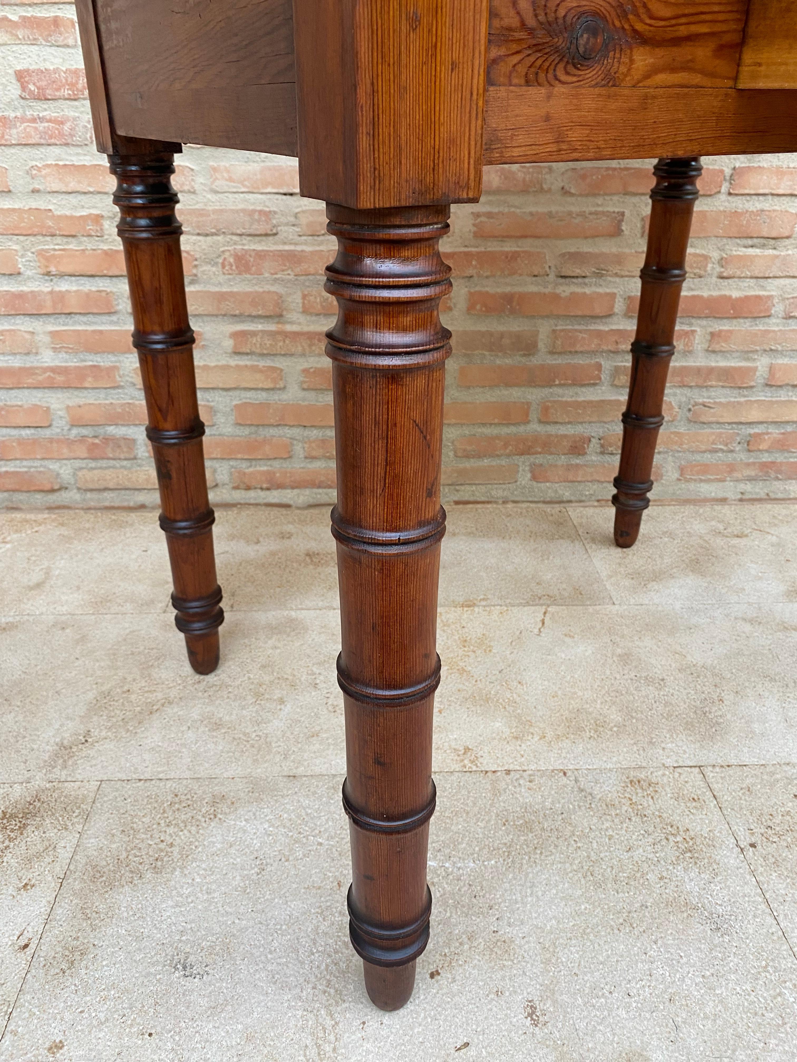 Table de travail française du début du 20e siècle avec un tiroir, années 1920 en vente 1