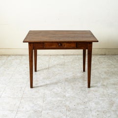 Early 20th Century French Oak, Writing Table, Game Table, or Breakfast Table