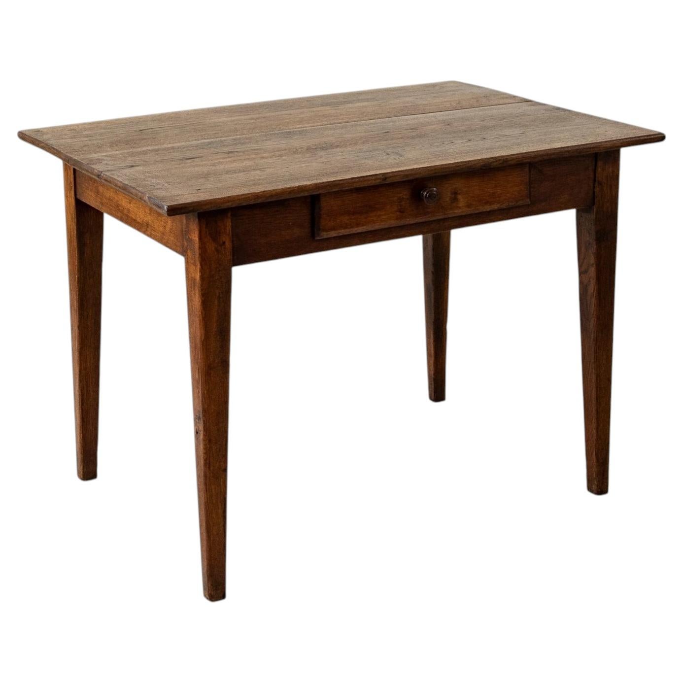 Early 20th Century French Oak, Writing Table, Game Table, or Breakfast Table