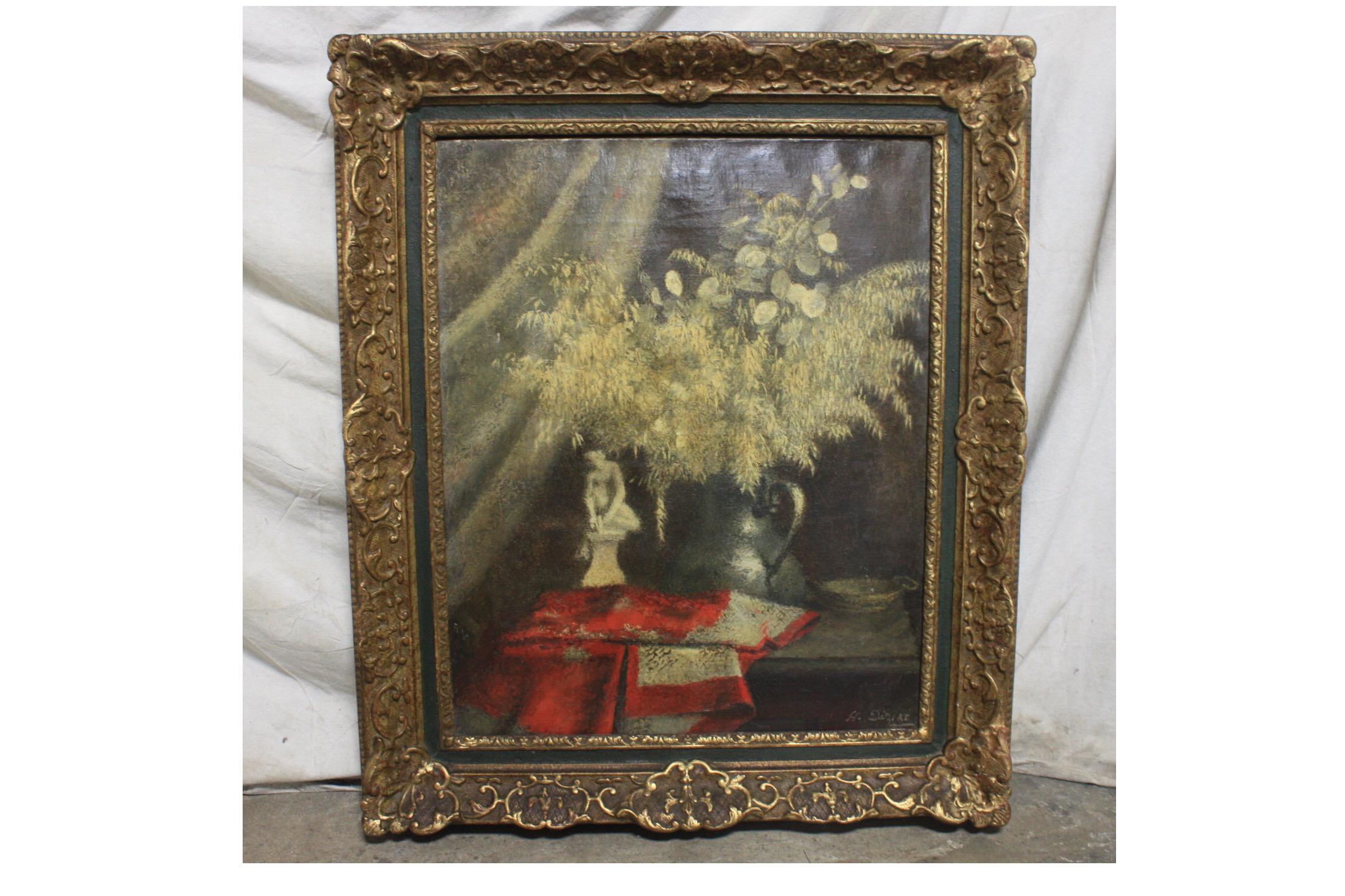 Early 20th century French oil painting, signed 