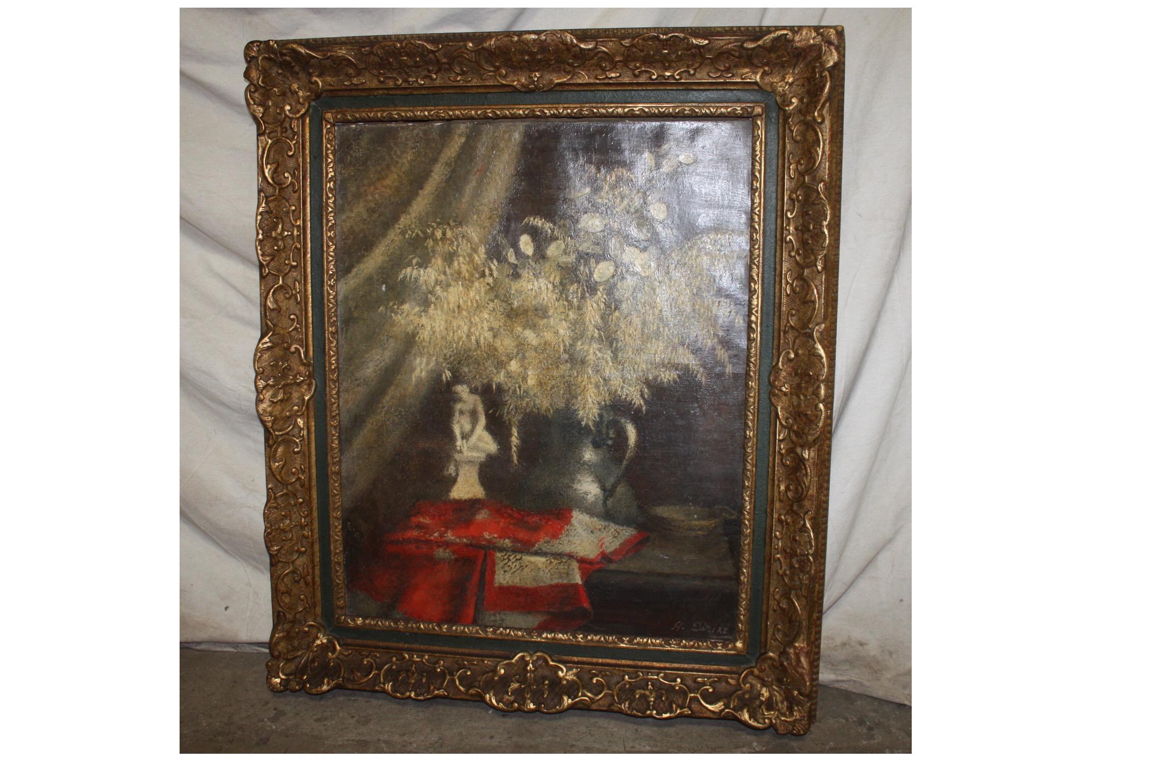 Early 20th Century French Oil Painting In Good Condition For Sale In Stockbridge, GA