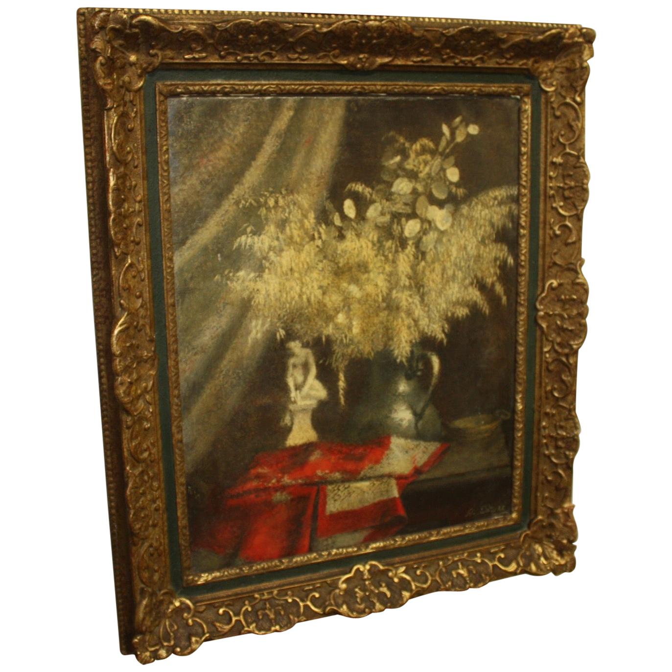 Pittura a olio francese dei primi del Novecento