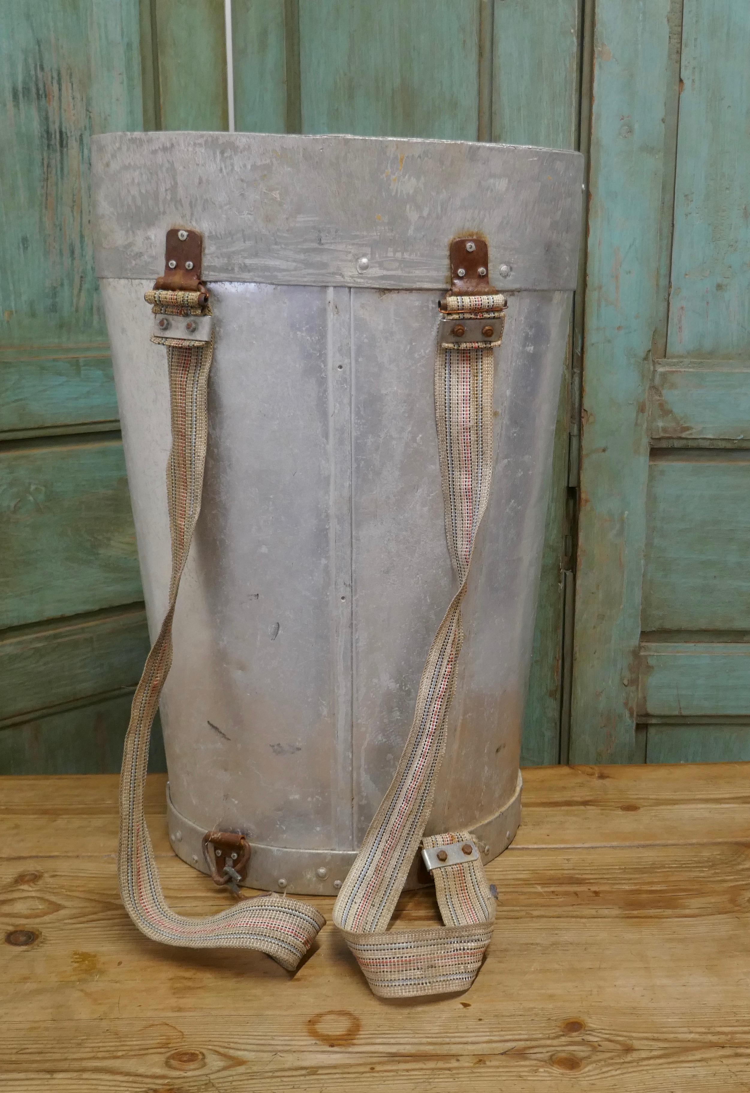 Rustic Early 20th Century French Olive Picker’s Hod For Sale
