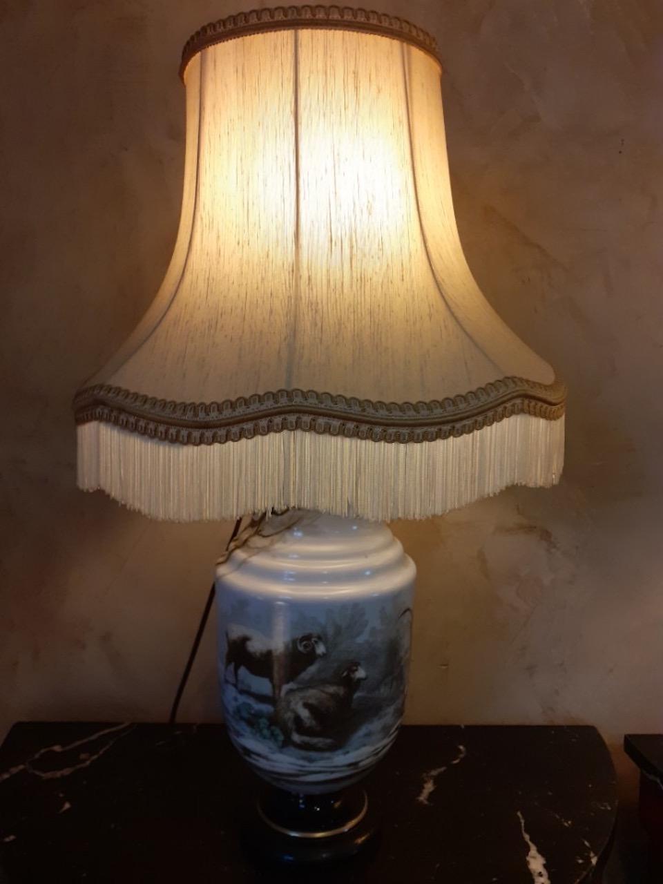 Early 20th Century French Opaline Glass Pair of Table Lamp, 1900s 3