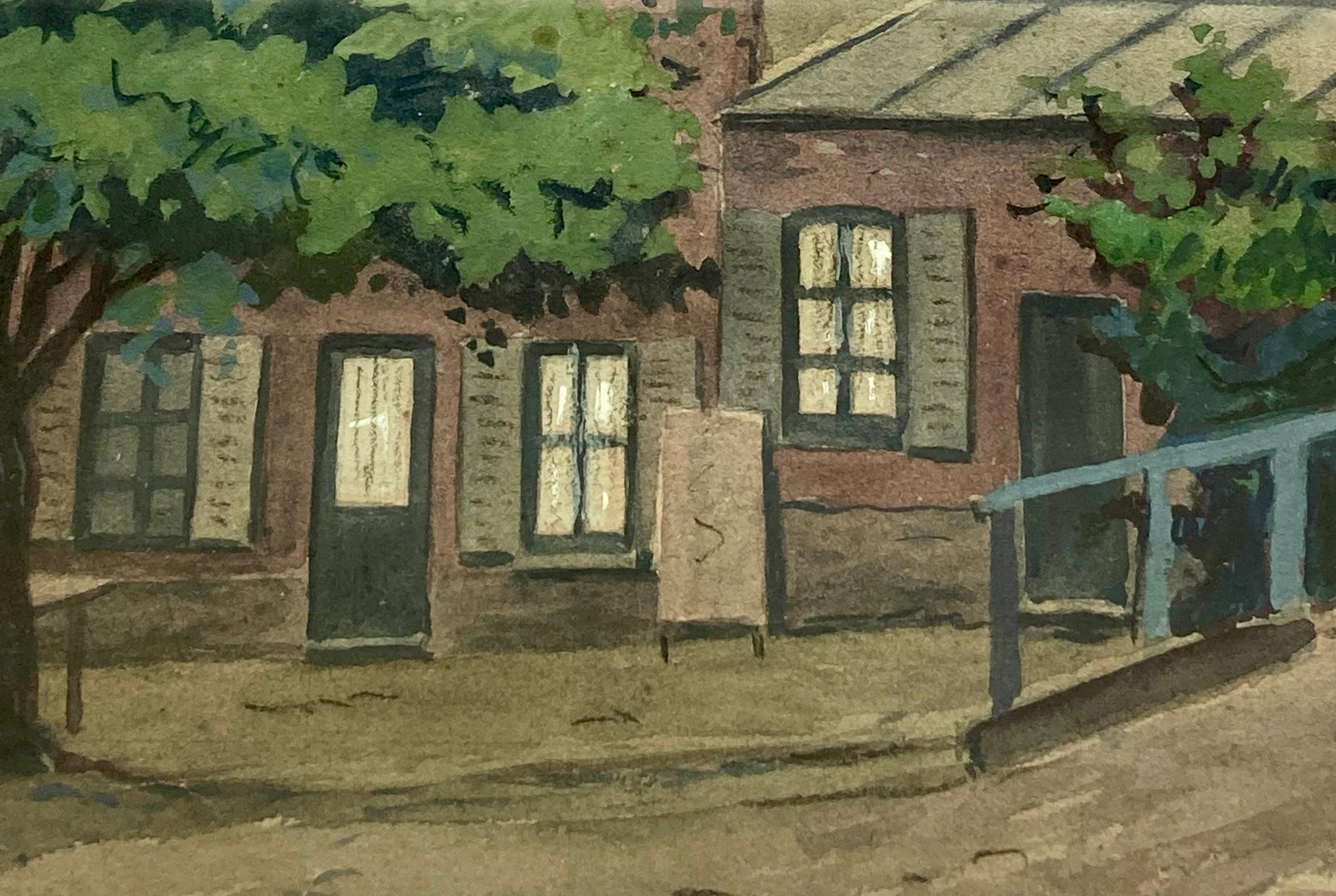 Early 20th Century French Original Painting by Post-Impressionist Brun-Sirdey For Sale 1
