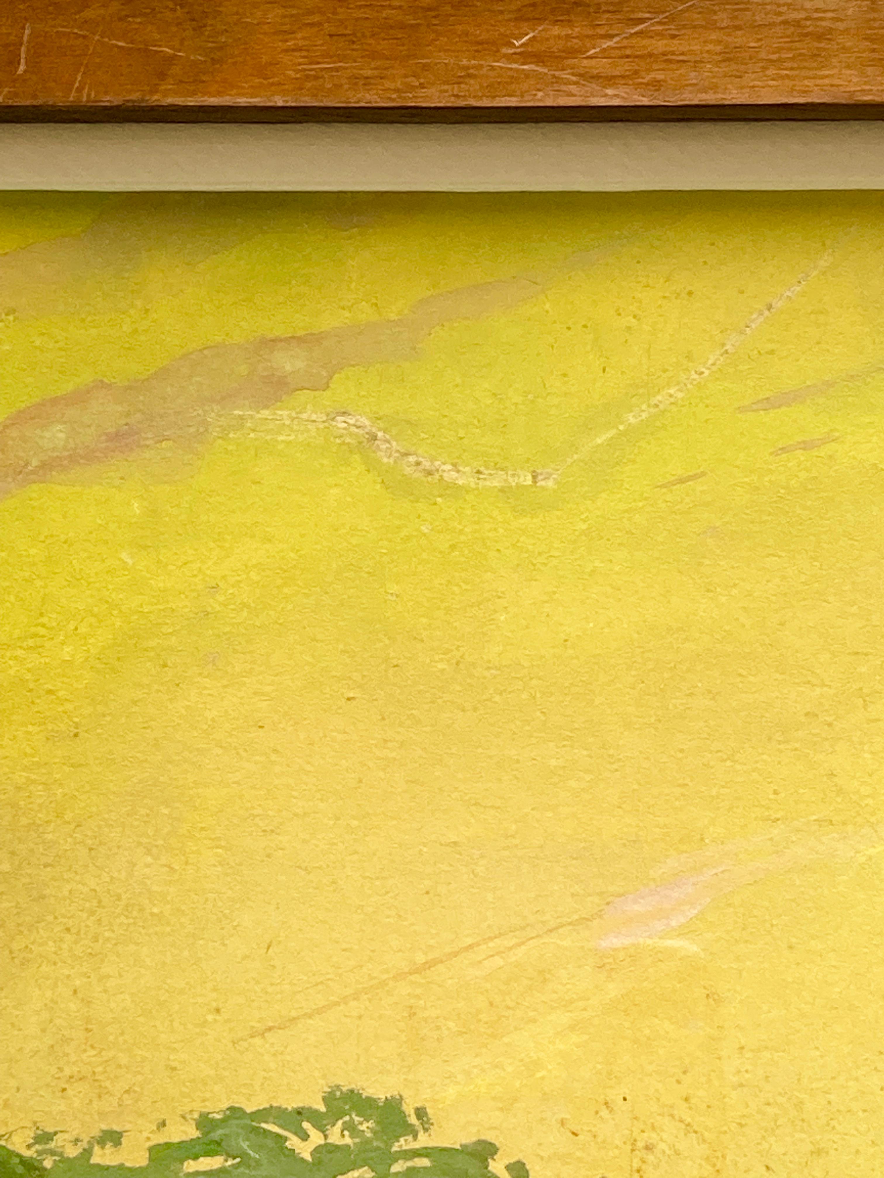 Early 20th Century French Original Painting by Post-Impressionist Brun-Sirdey For Sale 2