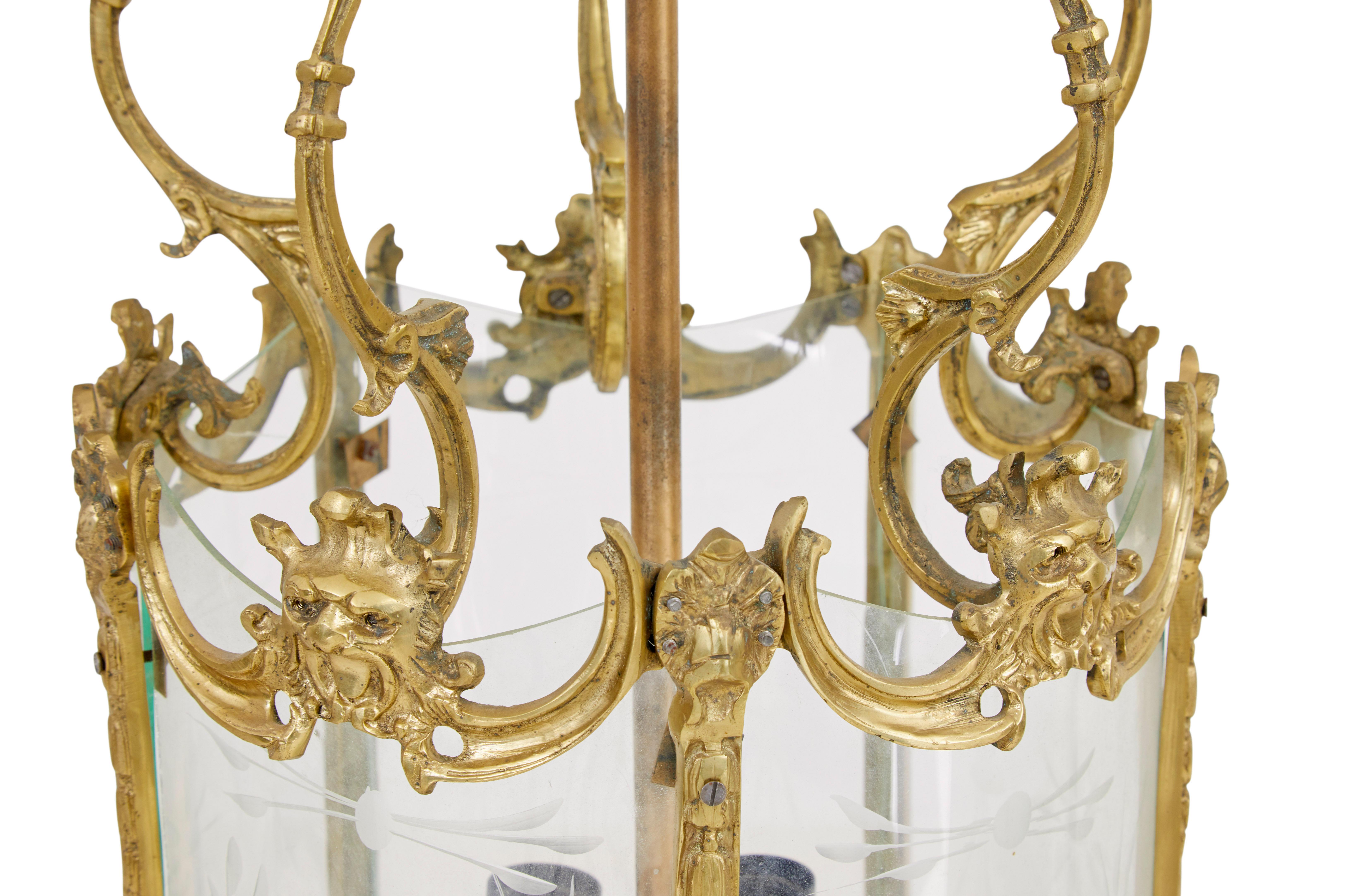 Rococo Revival Early 20th century French ormolu lantern