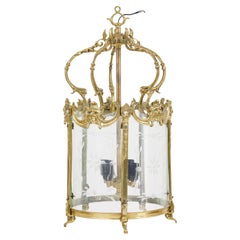 Antique Early 20th century French ormolu lantern