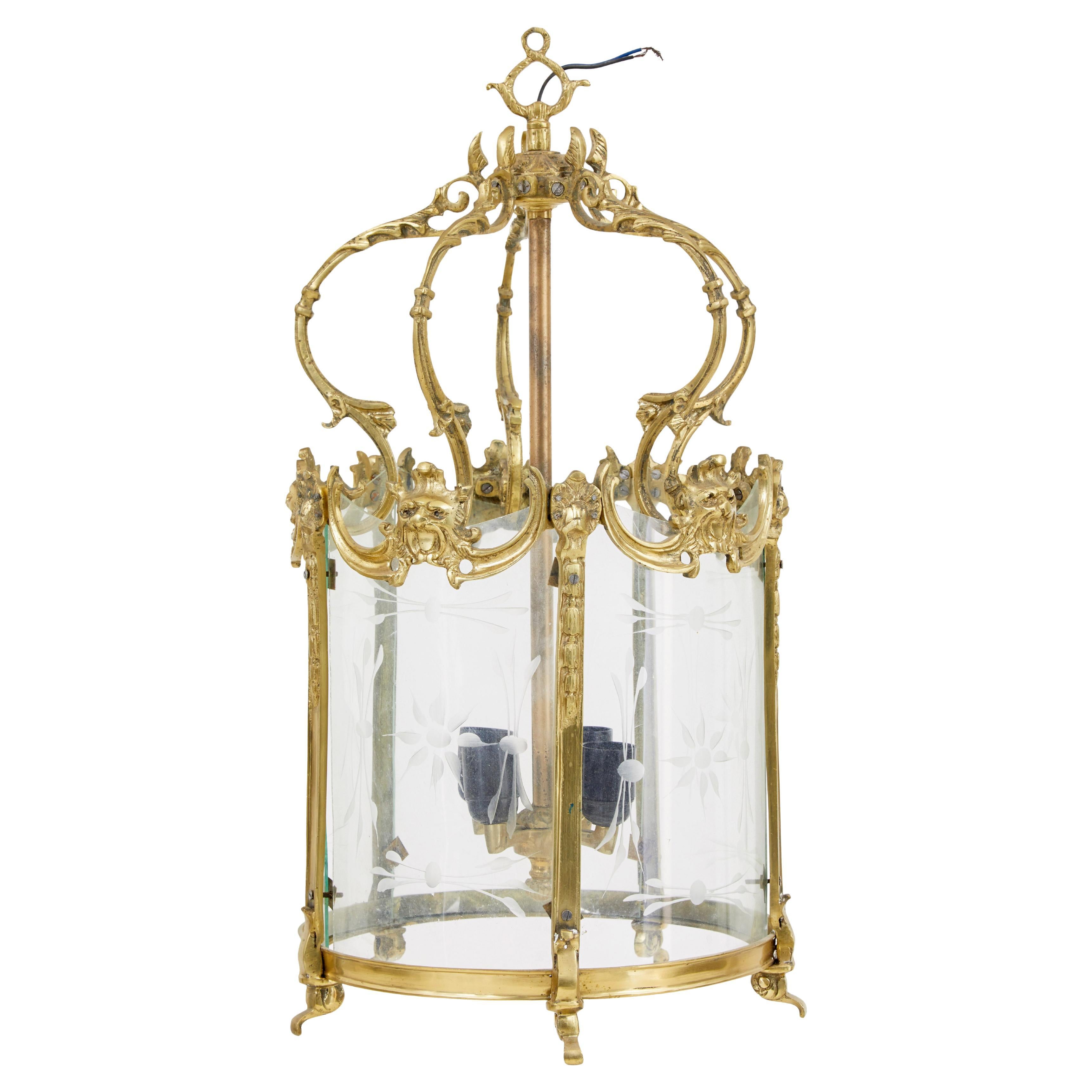 Lanterna francese in ormolu dell'inizio del XX secolo
