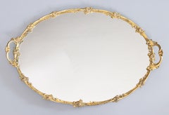 Early 20th Century French Ormolu Mirror Plateau Vanity Tray