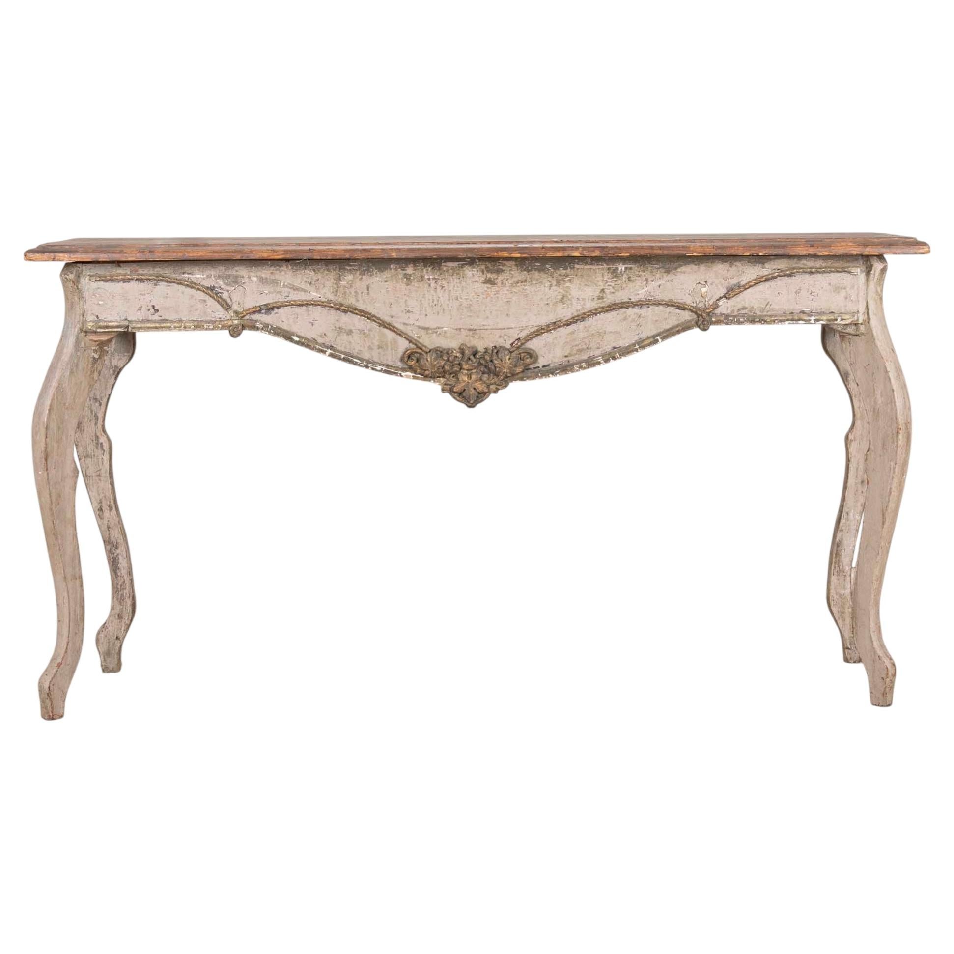 Early 20th Century French Painted Console Table