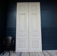 Early 20th Century French Painted Oak Double Door