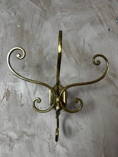 Early 20th century French Pair of Brass Coat Hook, 1900s