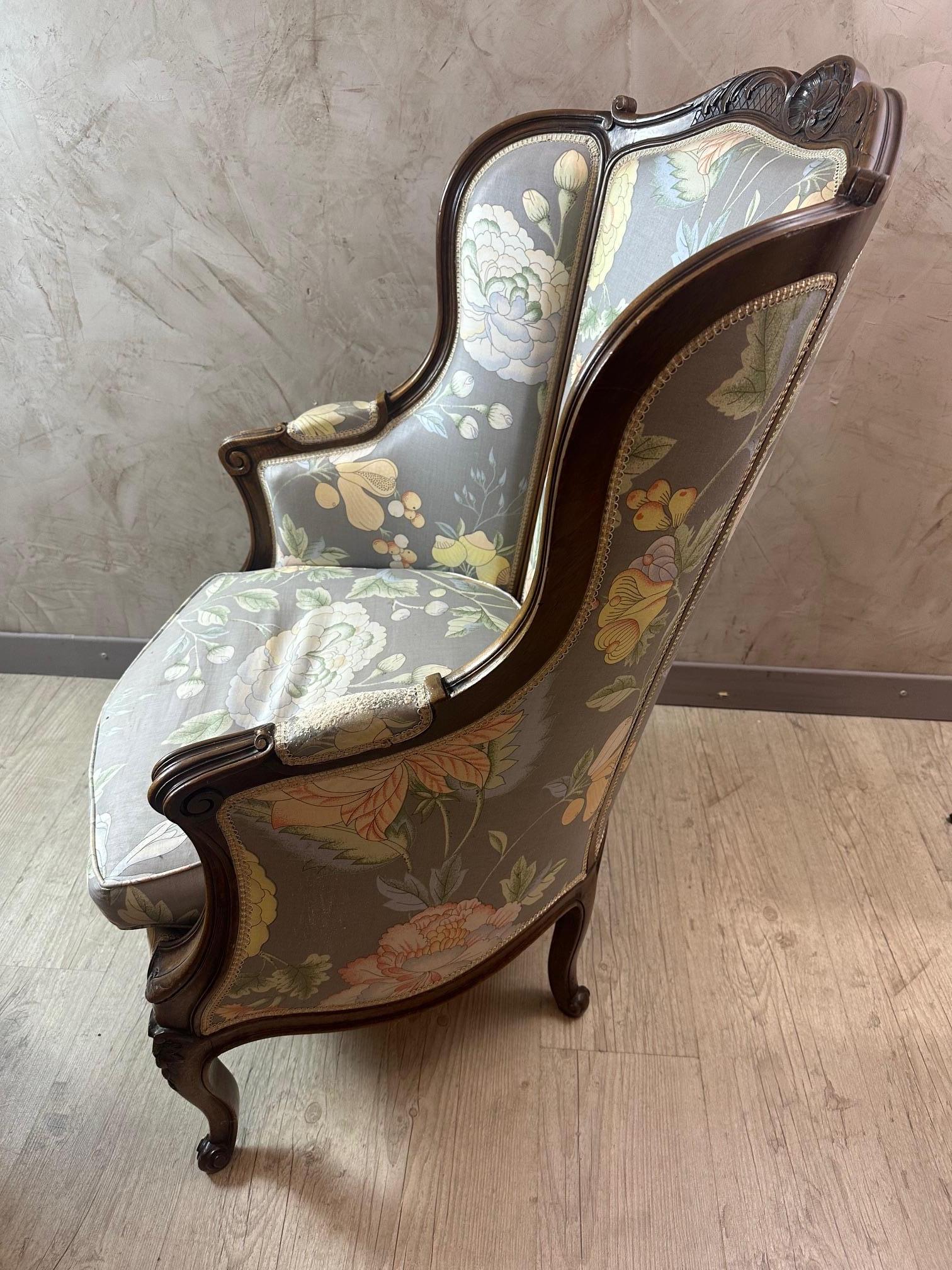 Paar französische Bergere-Sessel im Stil Louis XV. des frühen 20. Jahrhunderts, 1920er Jahre im Angebot 2