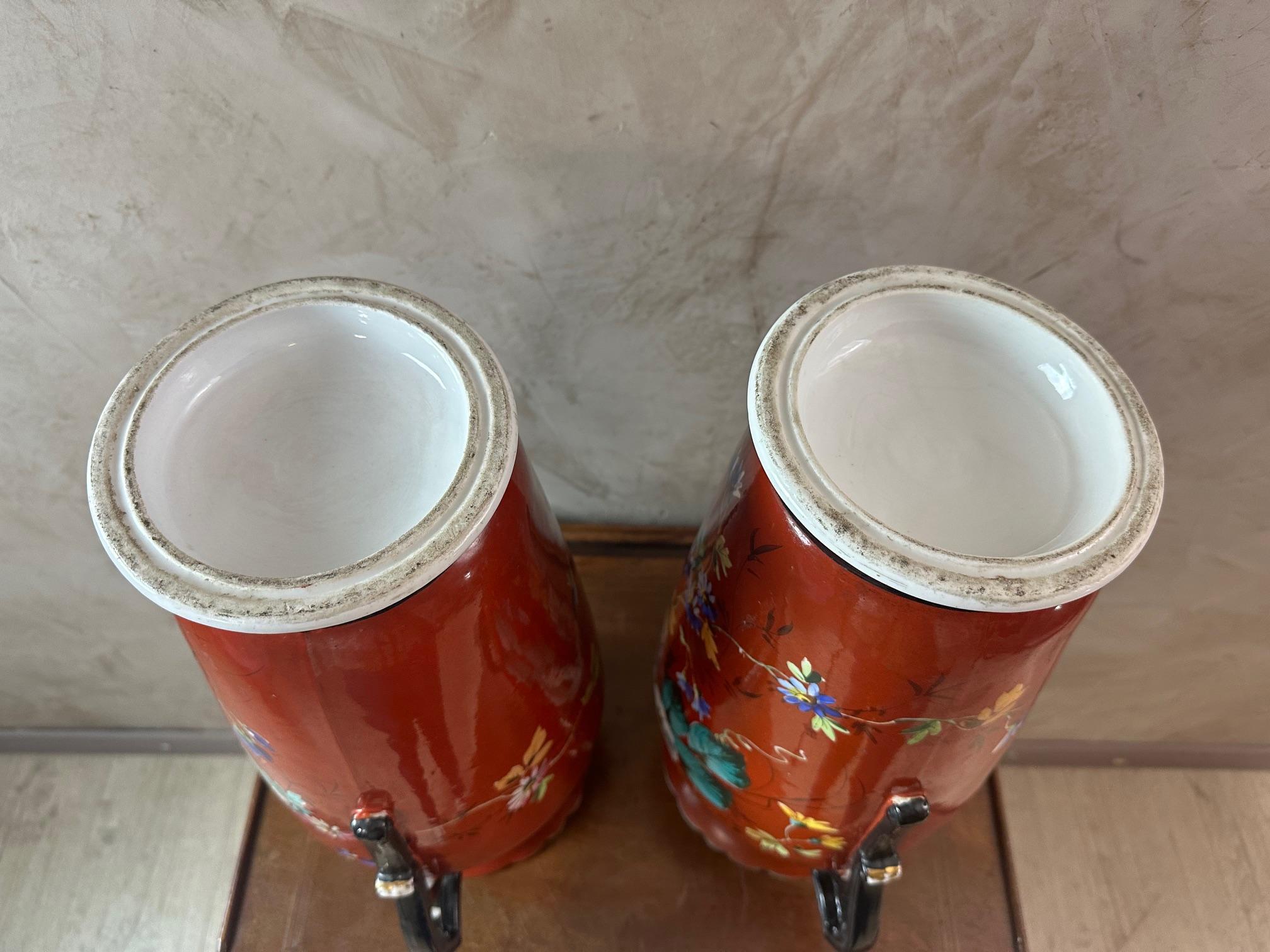 Early 20th century French Pair of Porcelain Vases, 1900s 9