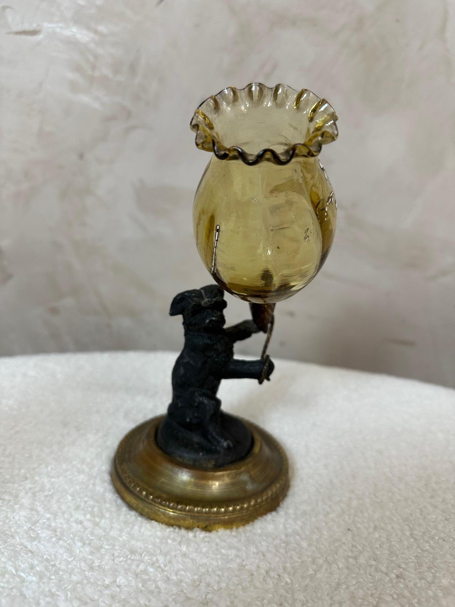 Coppia di vasi in vetro e spelta dei primi del Novecento, Francia, 1900 in vendita 5