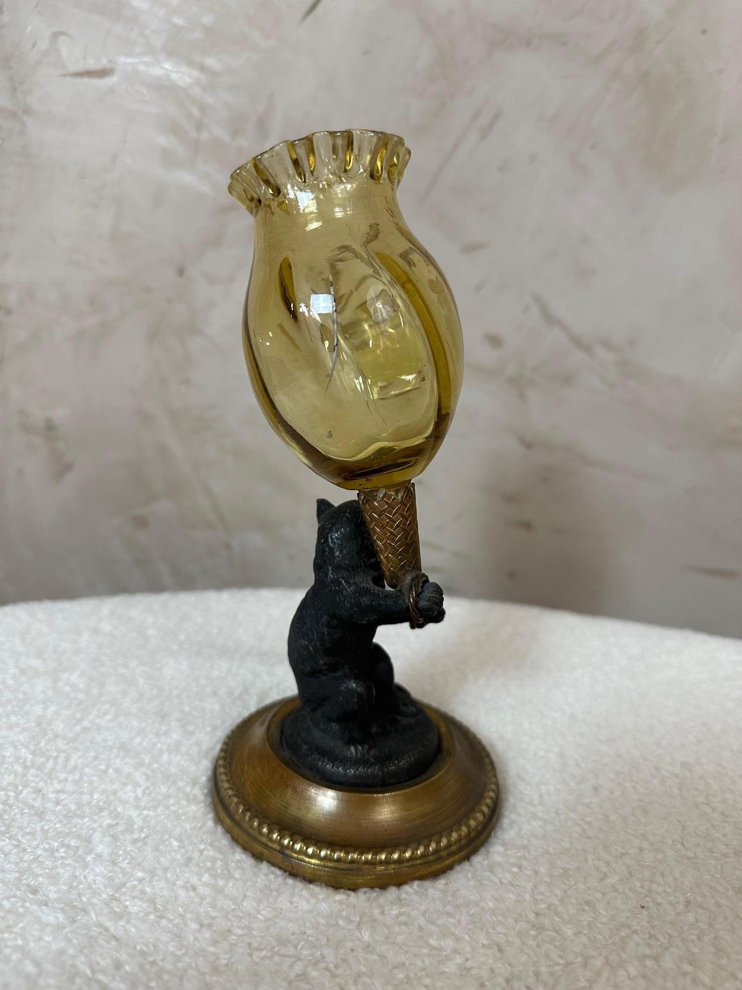 Coppia di vasi in vetro e spelta dei primi del Novecento, Francia, 1900 in vendita 4