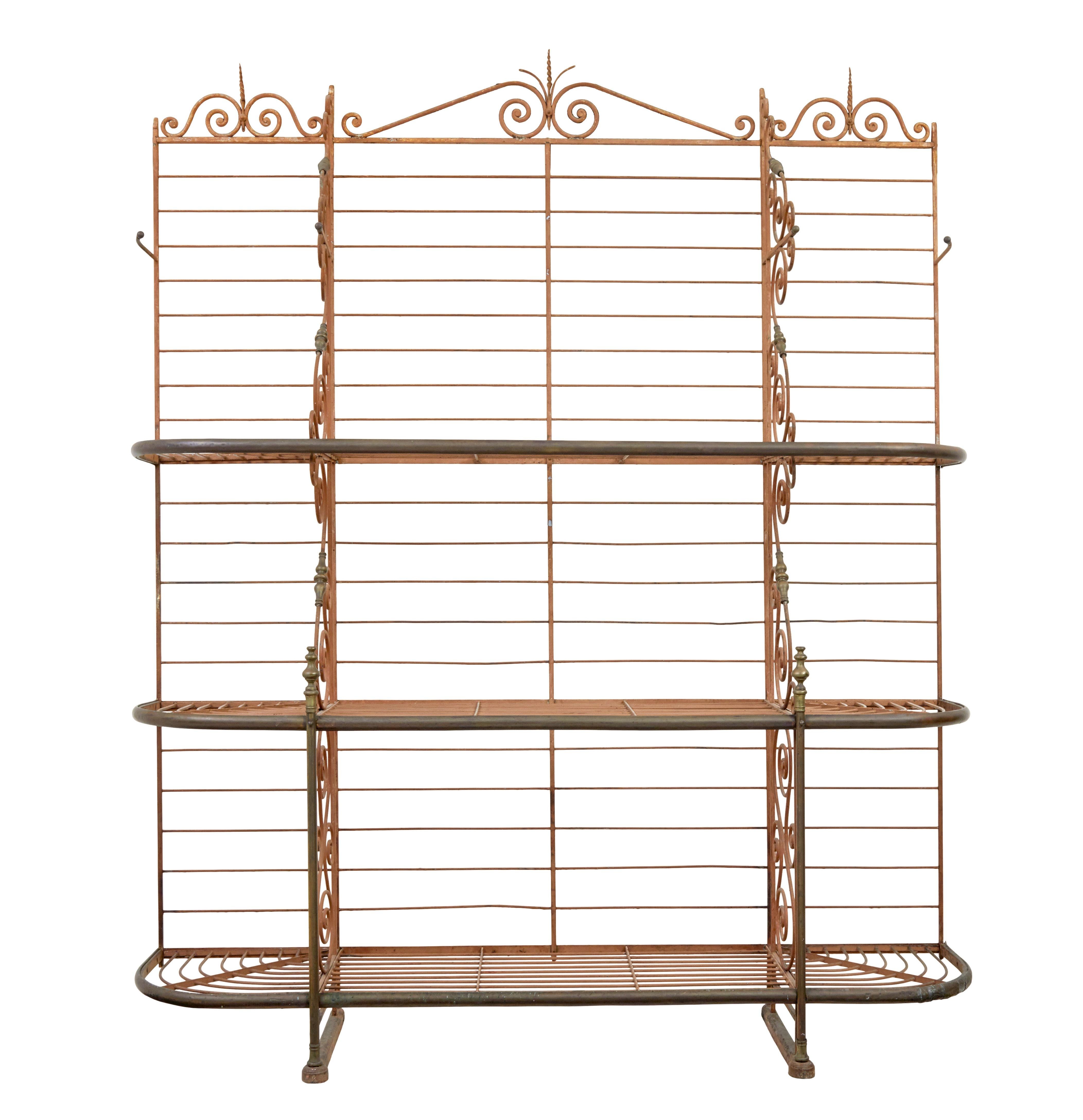 Victorian Early 20th century french Parisienne boulangers bread rack For Sale