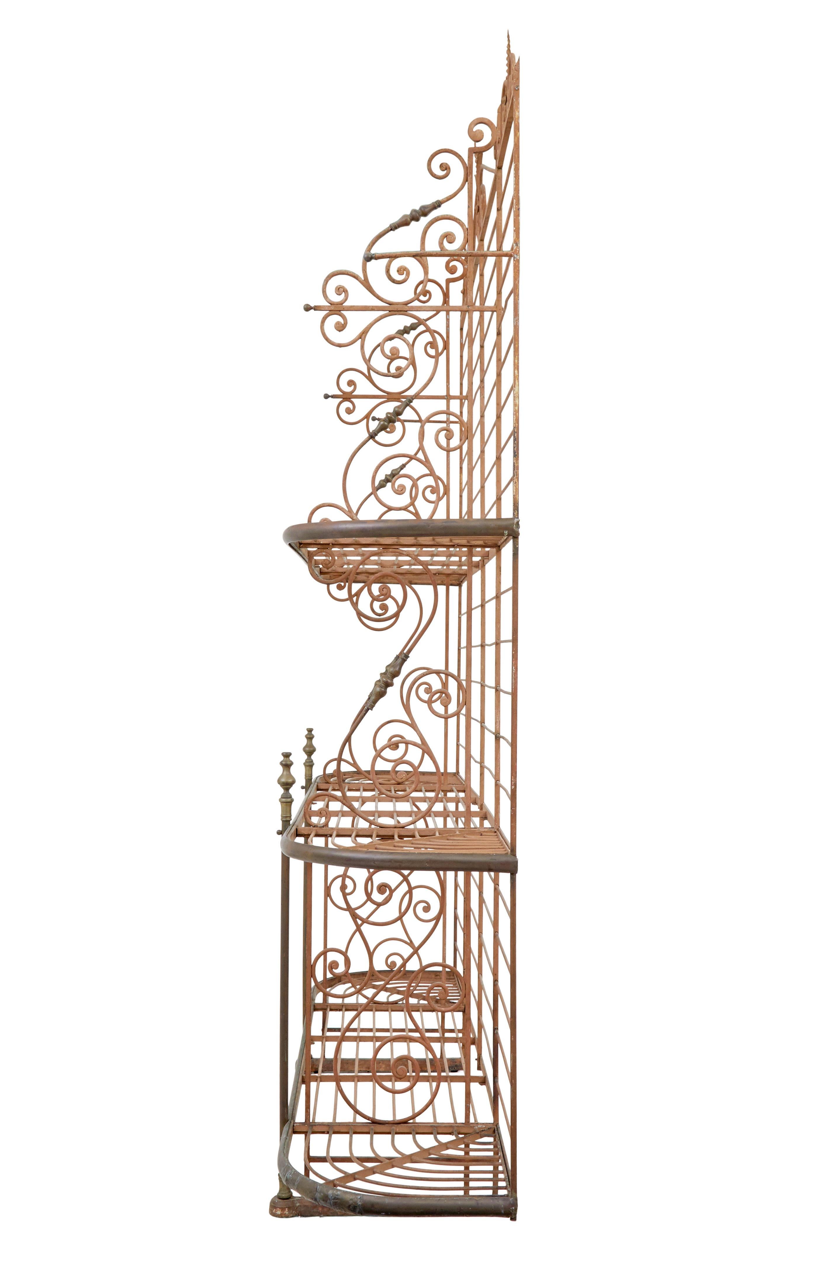 French Early 20th century french Parisienne boulangers bread rack For Sale