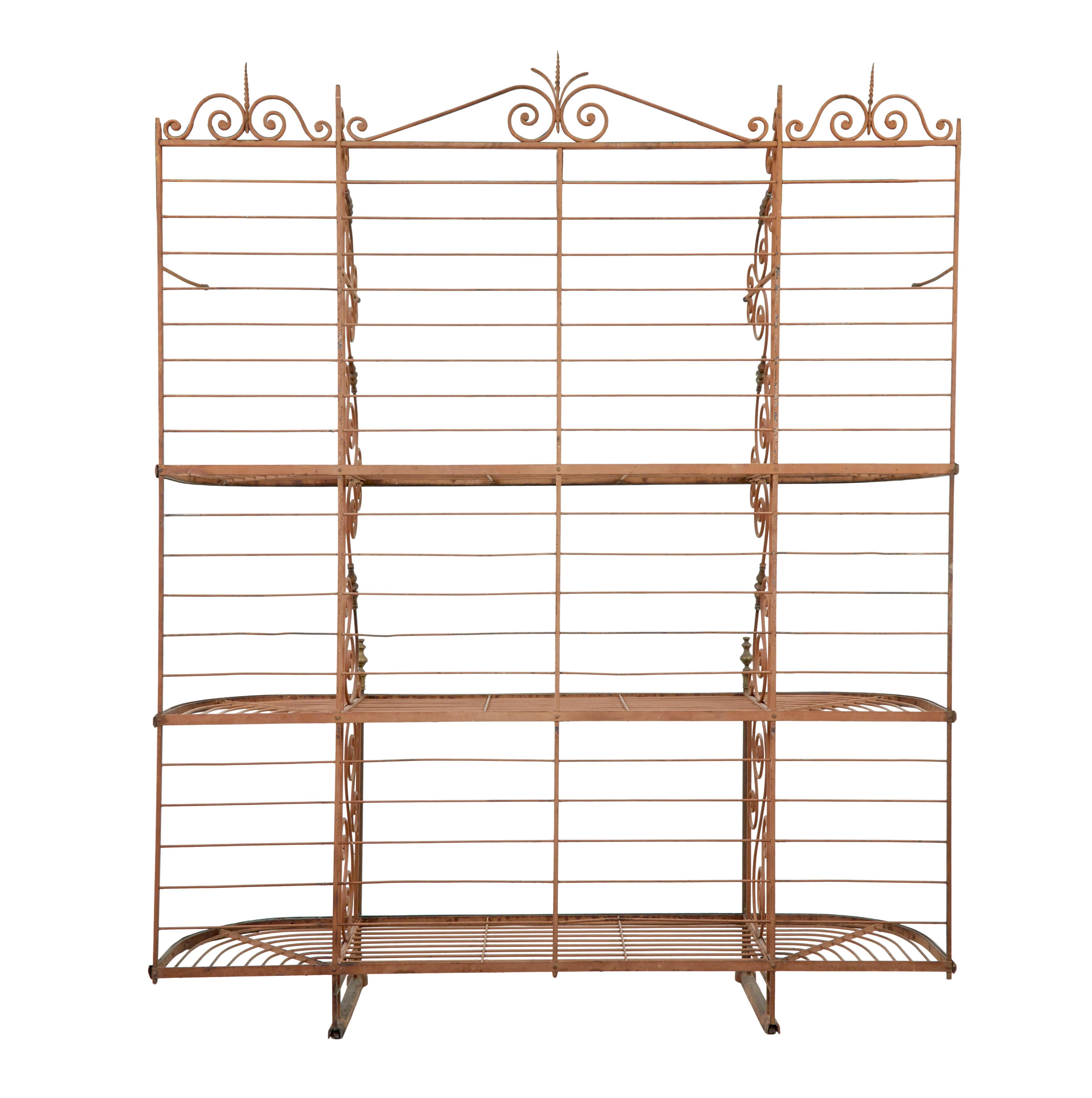 Hand-Crafted Early 20th century french Parisienne boulangers bread rack For Sale