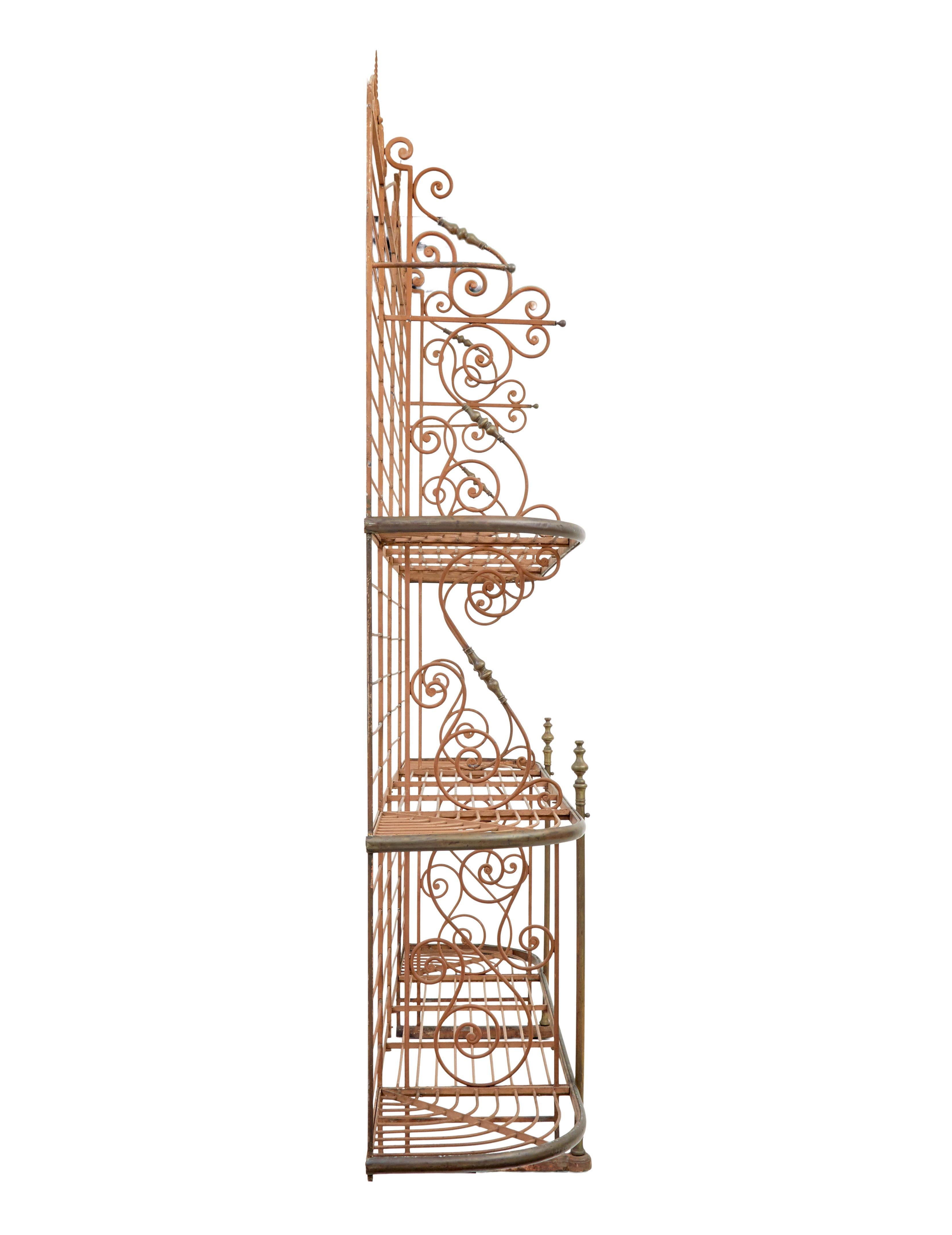 Early 20th century french Parisienne boulangers bread rack In Good Condition For Sale In Debenham, Suffolk