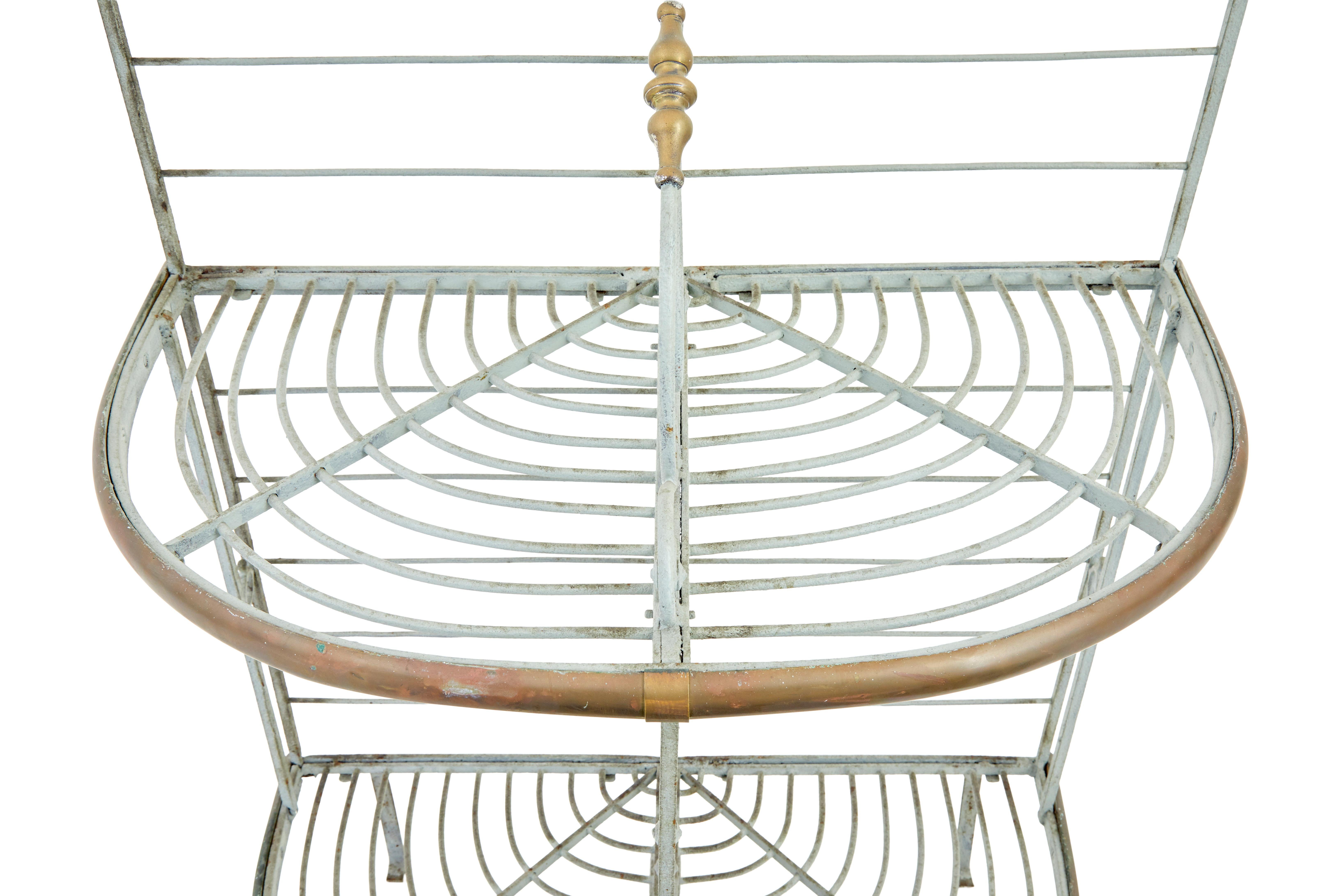 Early 20th century French Parisienne boulangers bread rack For Sale 1