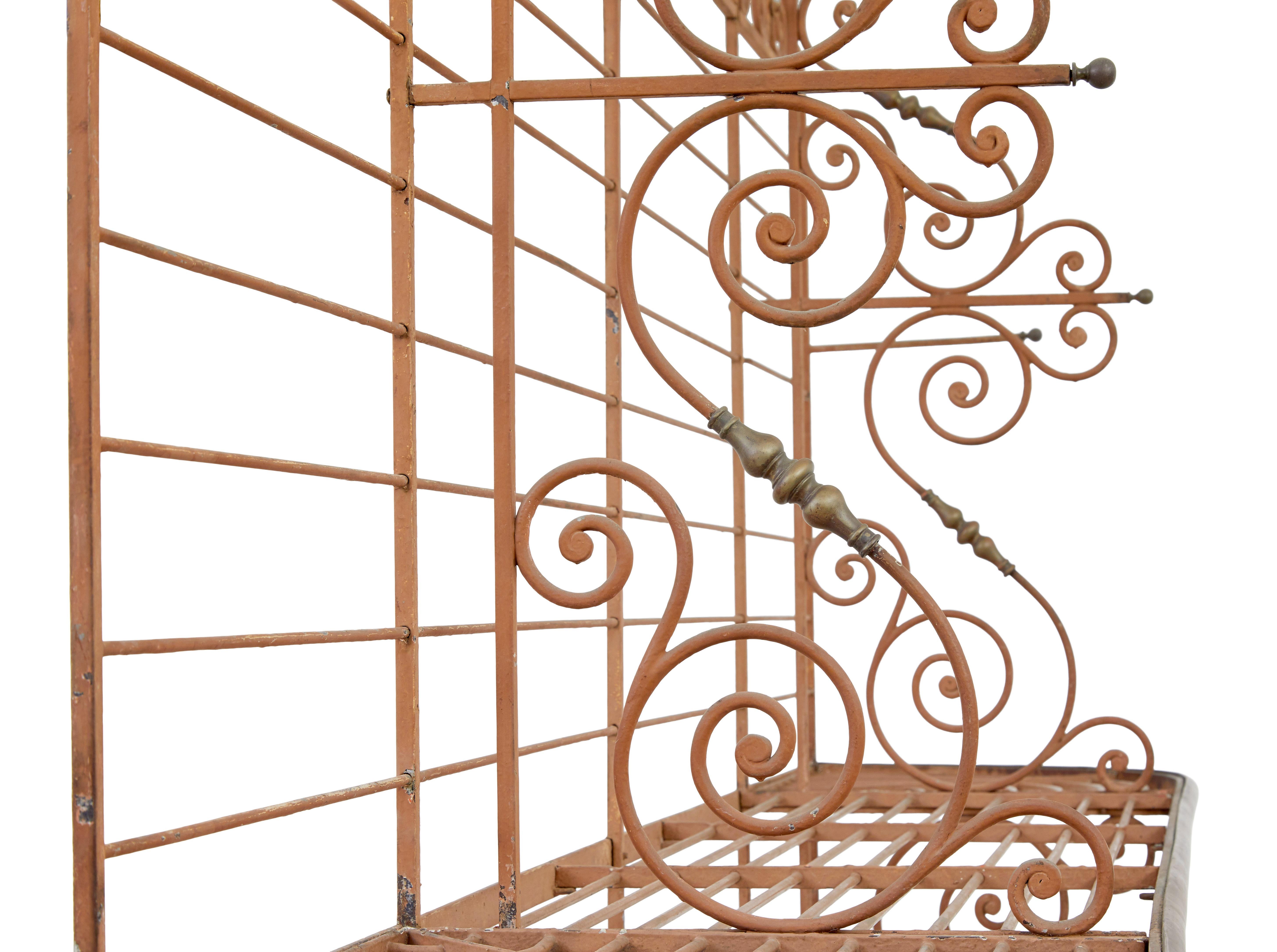 Early 20th century french Parisienne boulangers bread rack For Sale 1