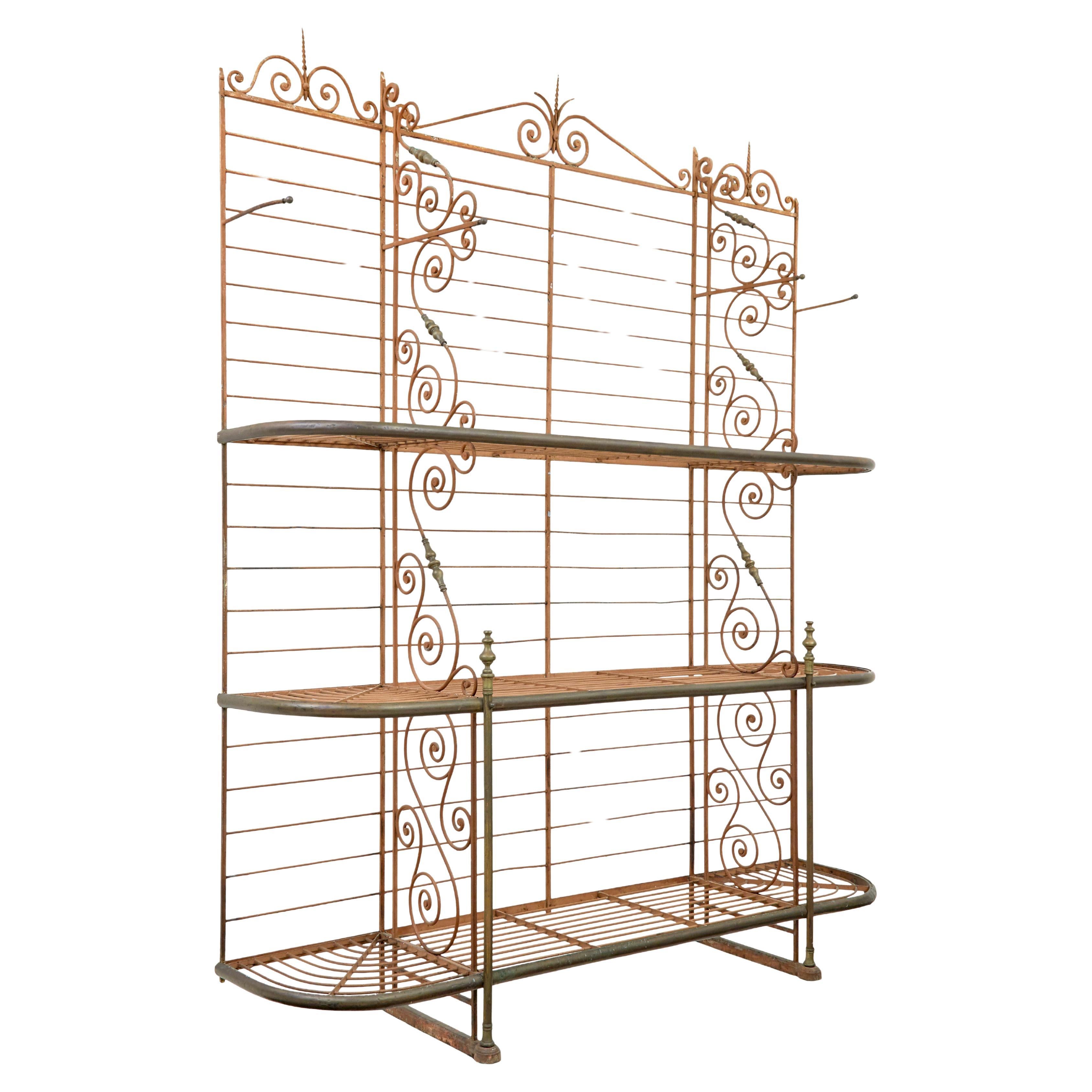 Early 20th century french Parisienne boulangers bread rack