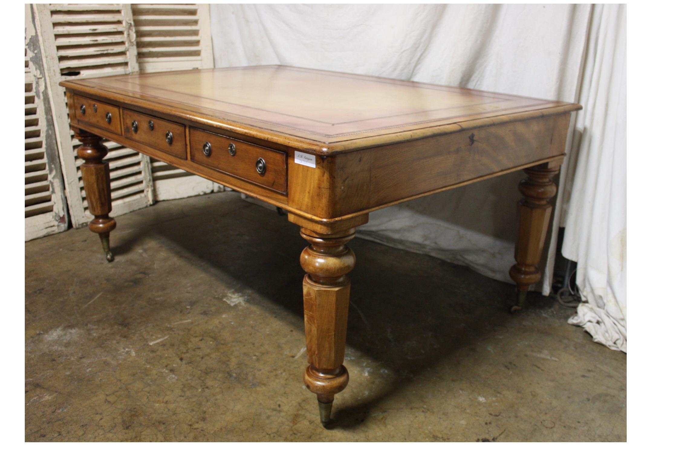 Early 20th Century French Partners Desk 2